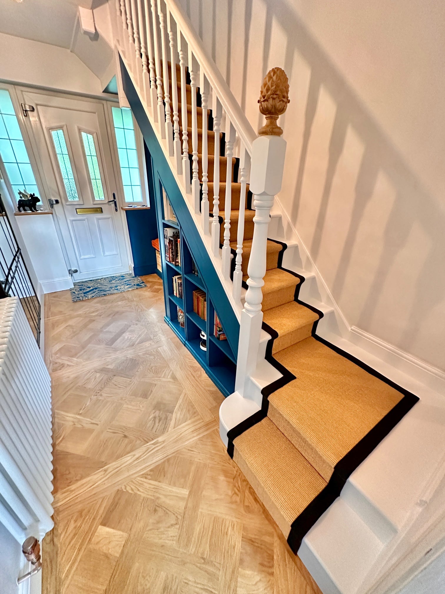 Hand-made stair runners for platforms and landings – Fenstoncarter