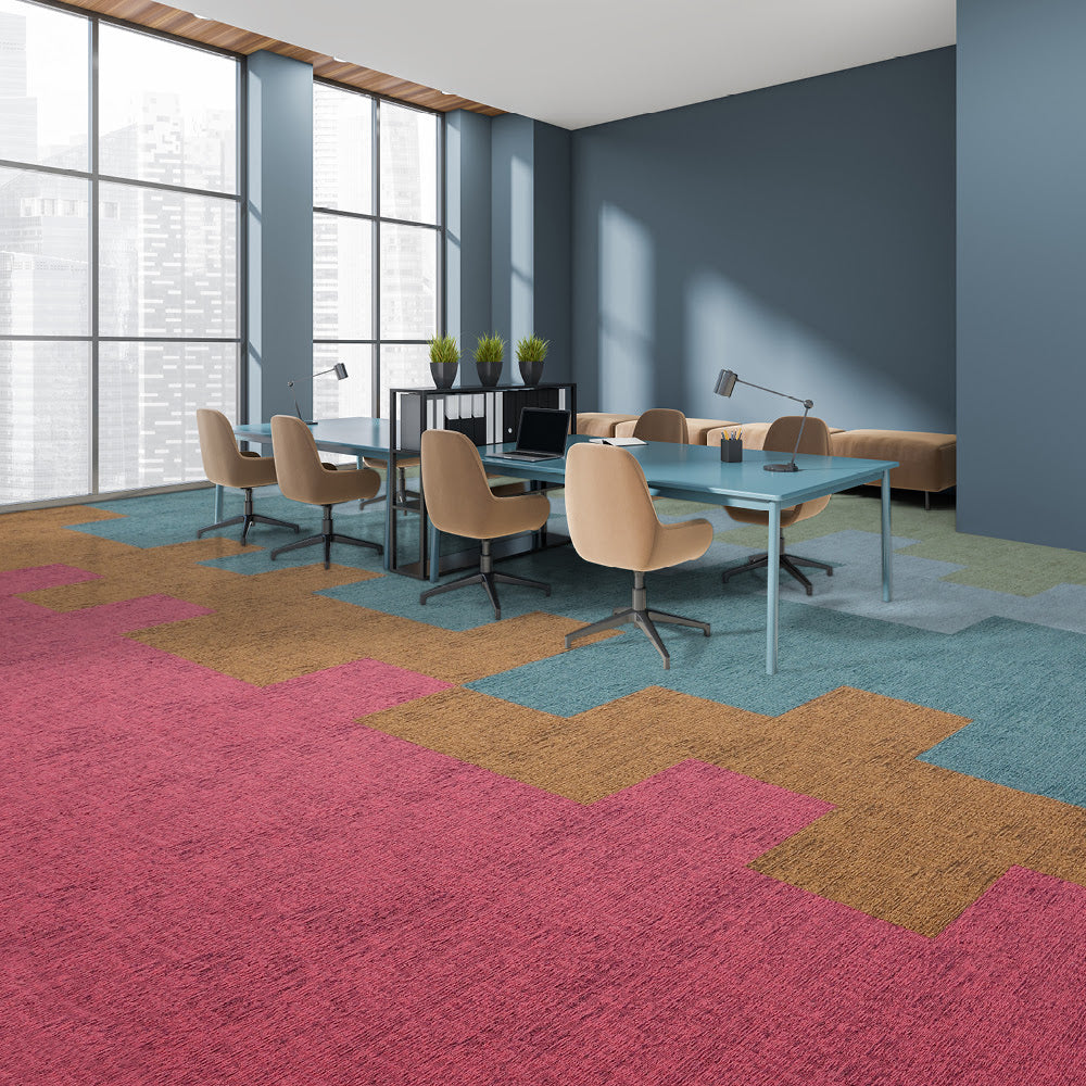 Burmatex Alaska low carbon nylon carpet tiles