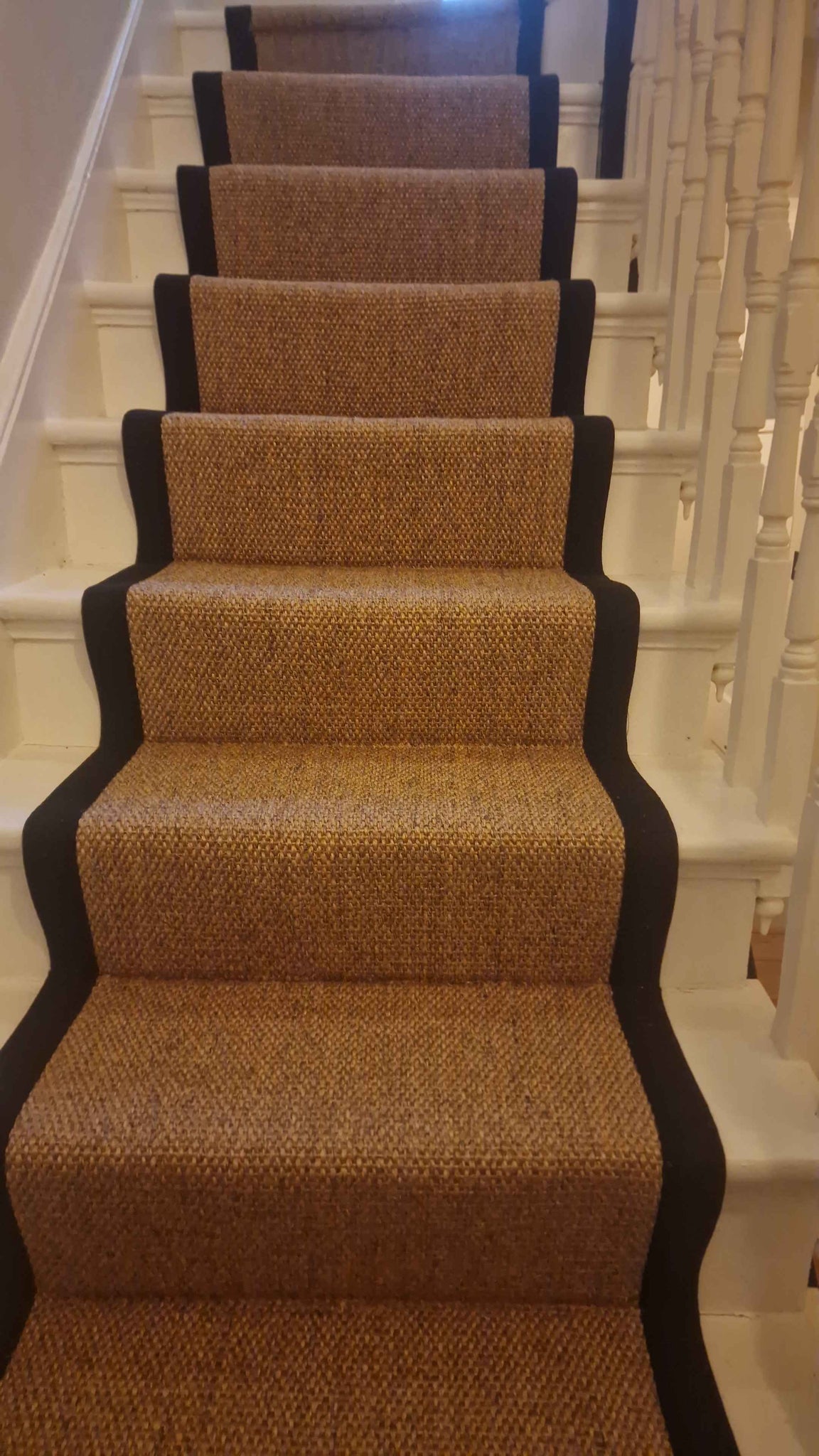 Elevate Your Space with the Alternative Flooring Sisal Panama Pilsbury Stair Runner