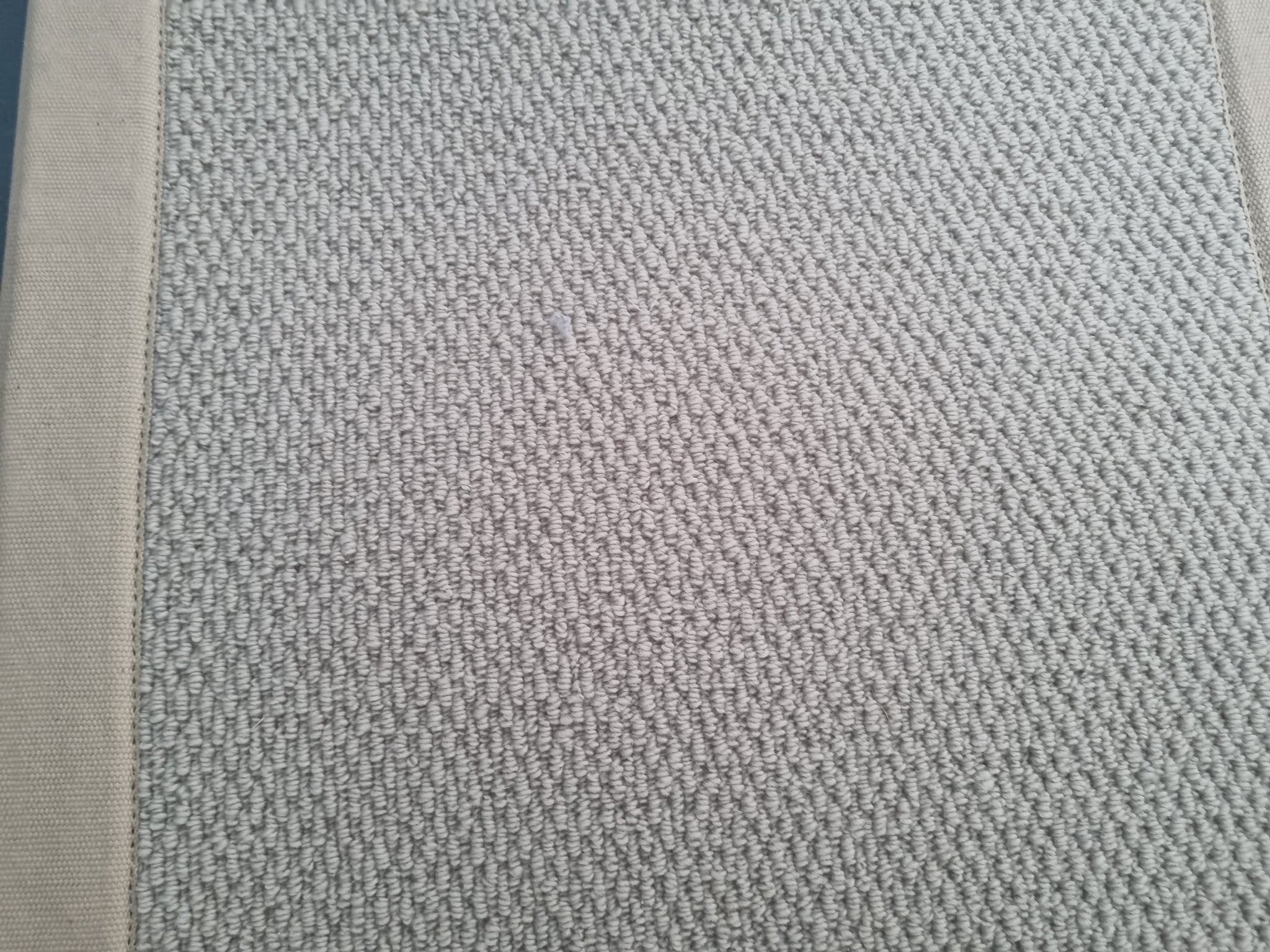 100% wool flat weave beige loop pile rug and floor runner with beige b ...