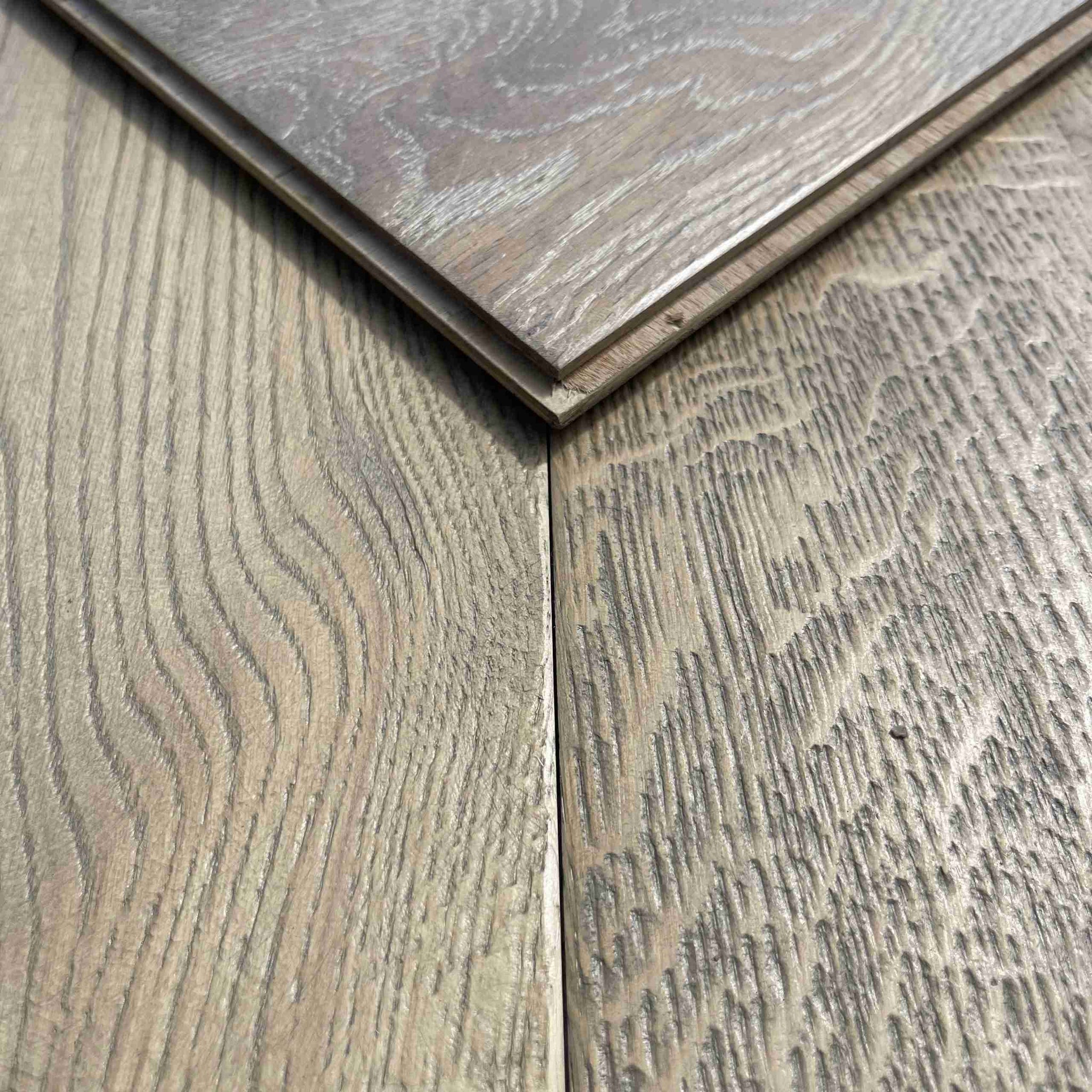 Fenston Carter Wood Flooring Grey Vintage Oak Distressed Hard Wax Oiled