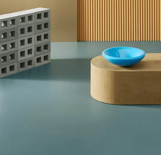 Forbo Marmoleum Walton 3377 North Sea blue