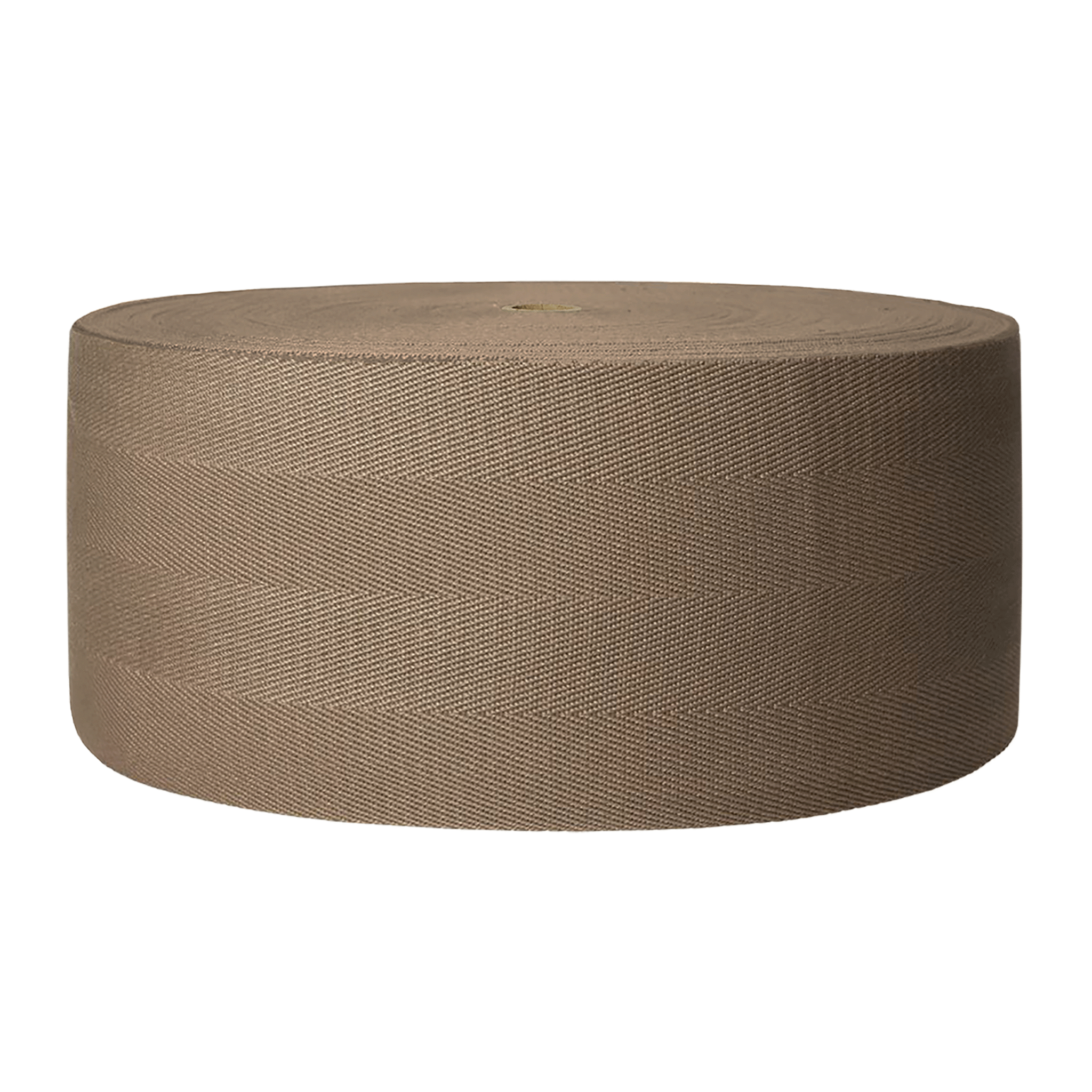 Polyester herringbone chestnut border tape