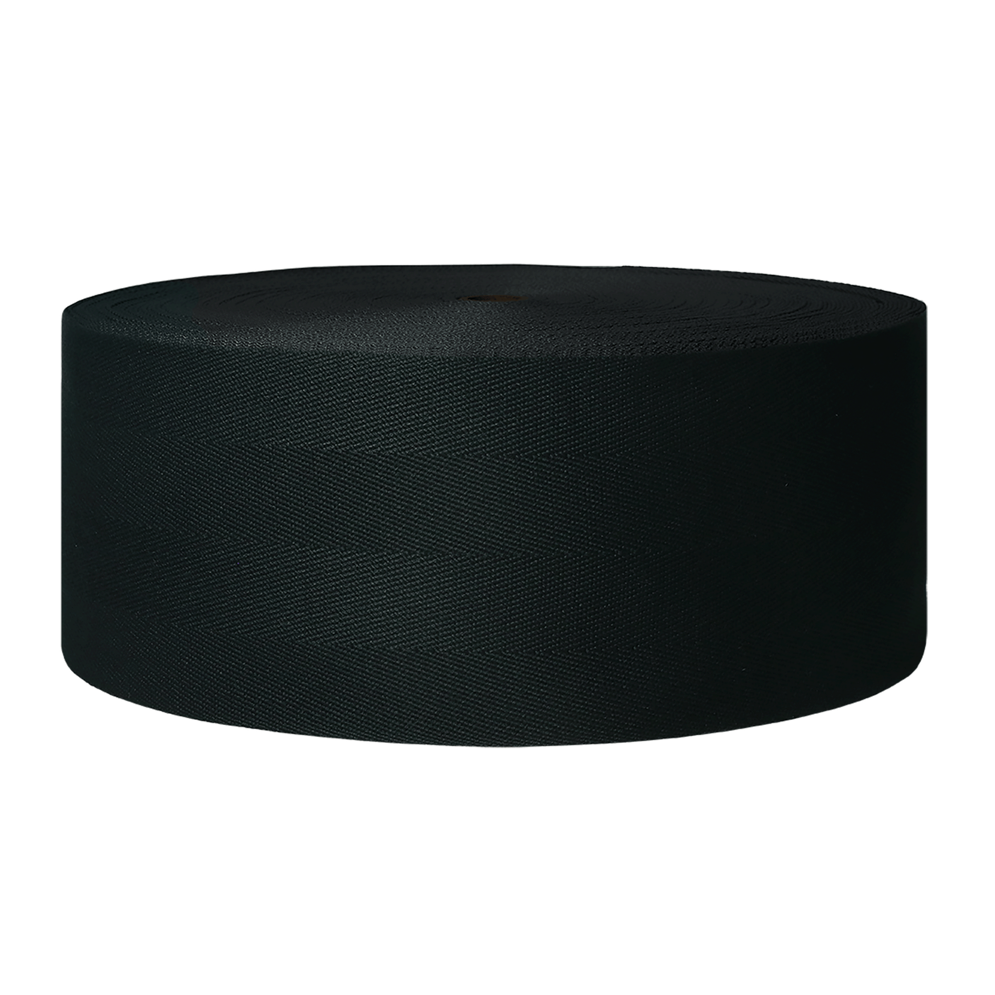Polyester herringbone Black pearl border tape