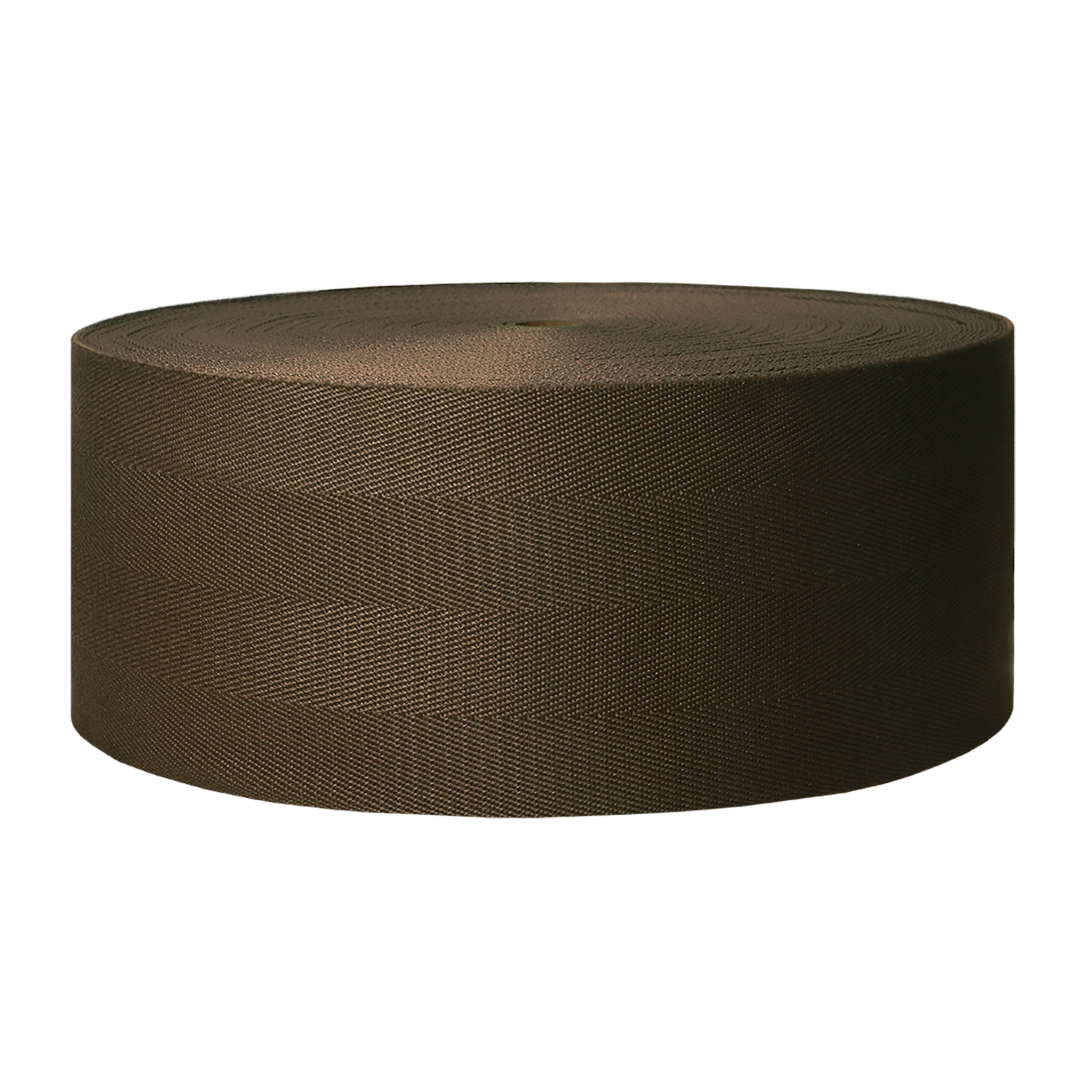 Polyester herringbone cafe noir border tape