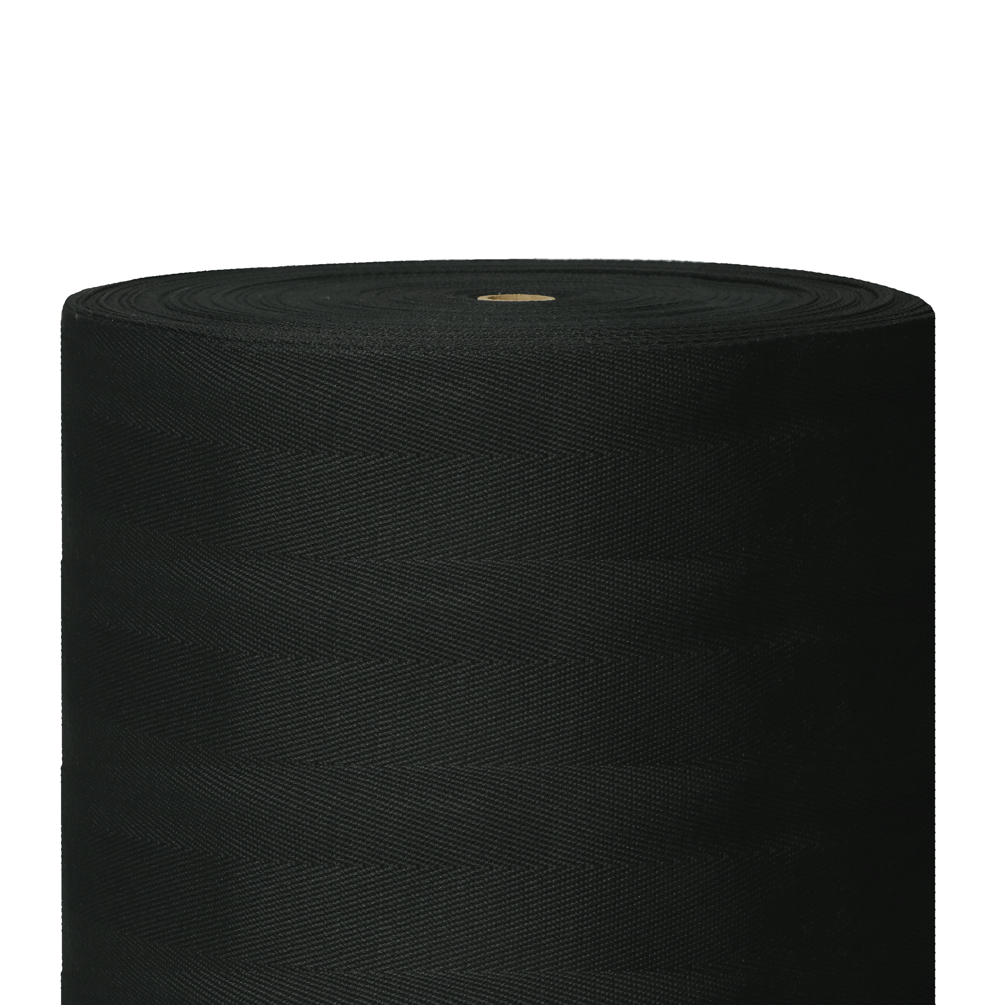 Polyester herringbone deep black border tape