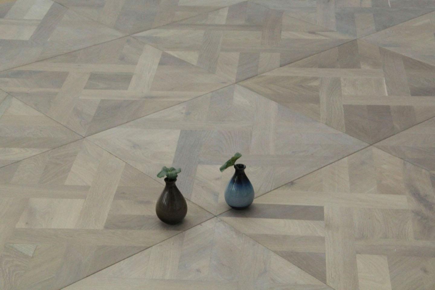 Maxzara PD416 Smoked,White Oiled Parquet Panel Oak Flooring