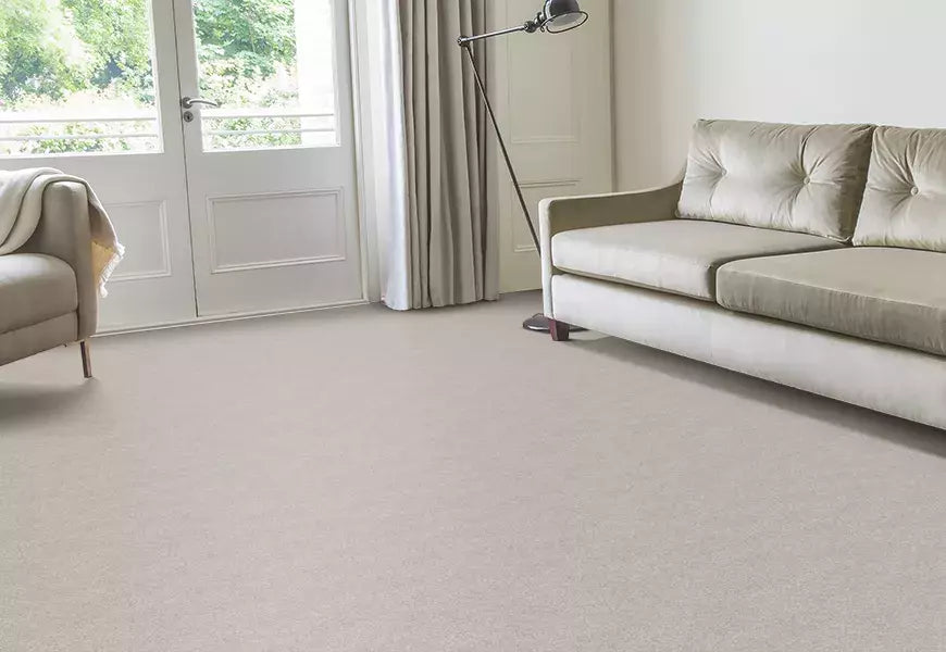 Alternative Flooring Plush Velvet Pearl faux carpet