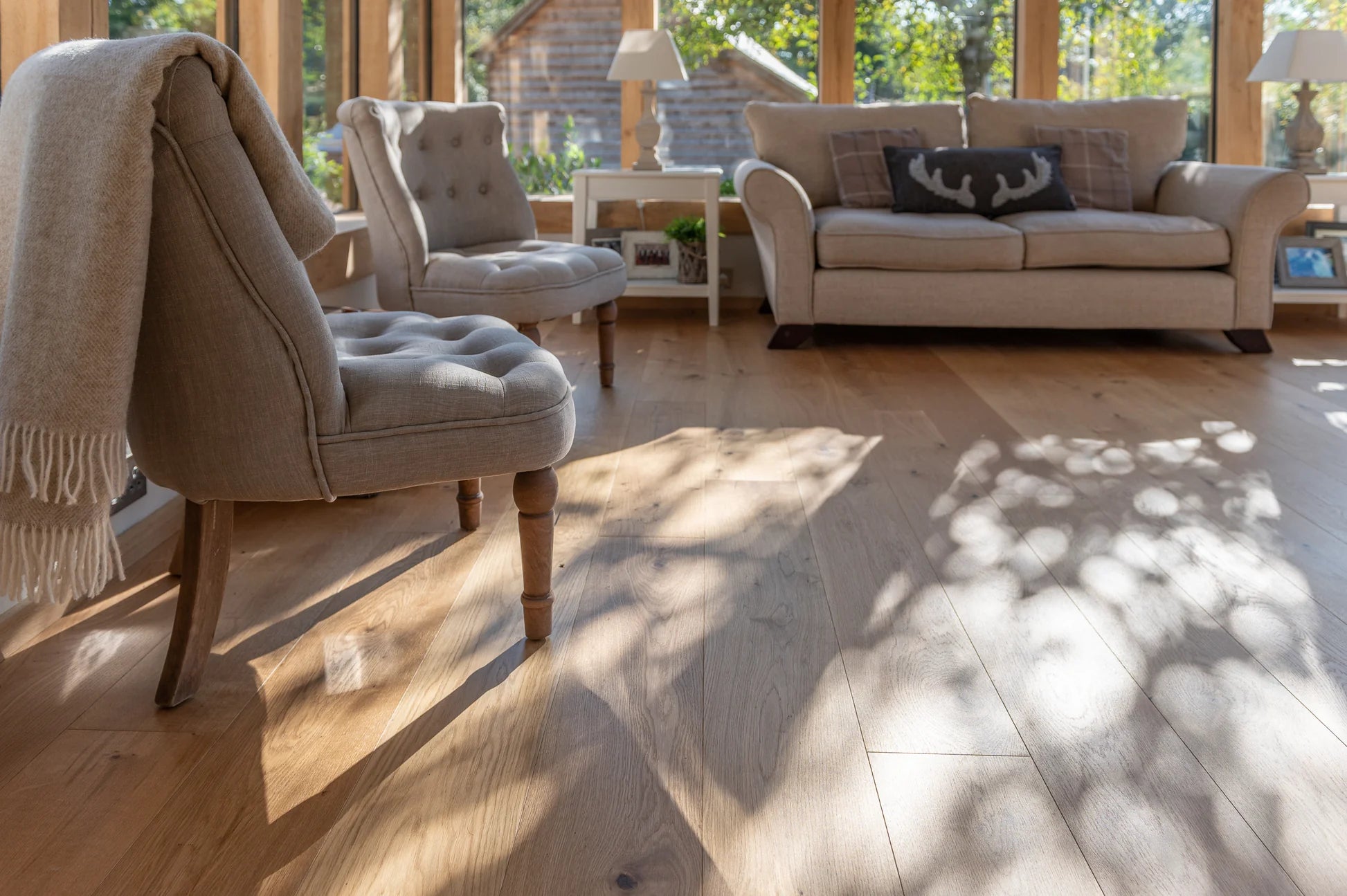 A112  Natural Oak - Real Engineered Rustic Oak Wooden Flooring From V4