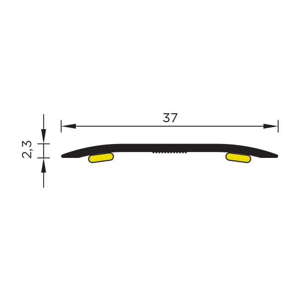 V4 wooden flooring Aluminium Level Transition Strip Bronze 1800mm