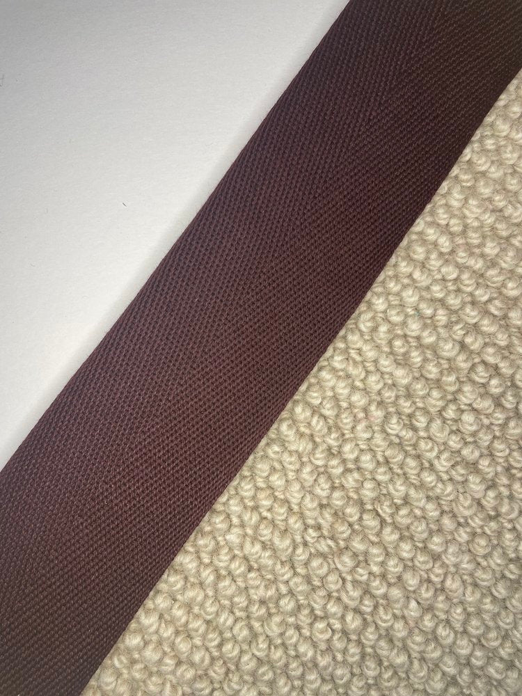 Carpet Edging Herringbone Borders Bitter Chocolate border tape onto carpet