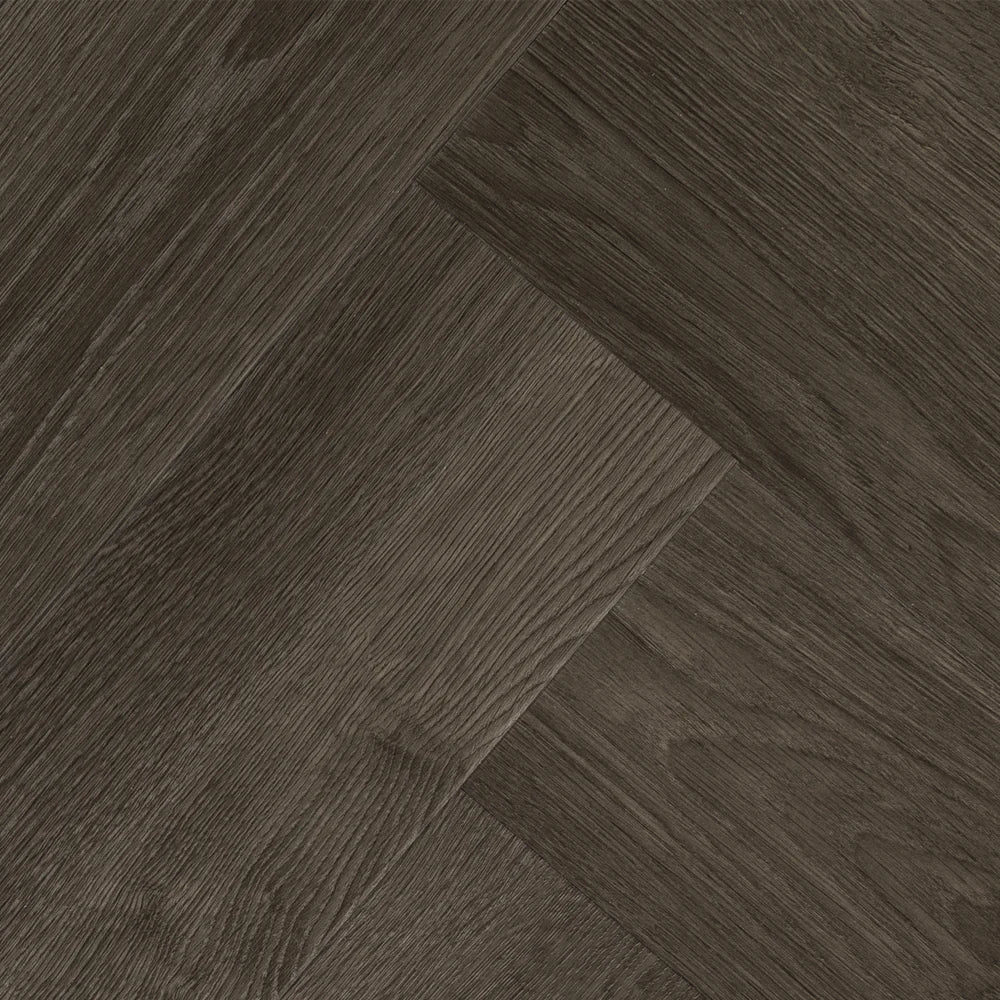 Plusfloor Luxury Glue Down Vinyl Flooring Formation Herringbone Blanched Carbon