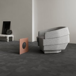 Bolon by Patricia Urquiola Grey Sashiko Flooring Rolls Online in the UK – Free Delivery