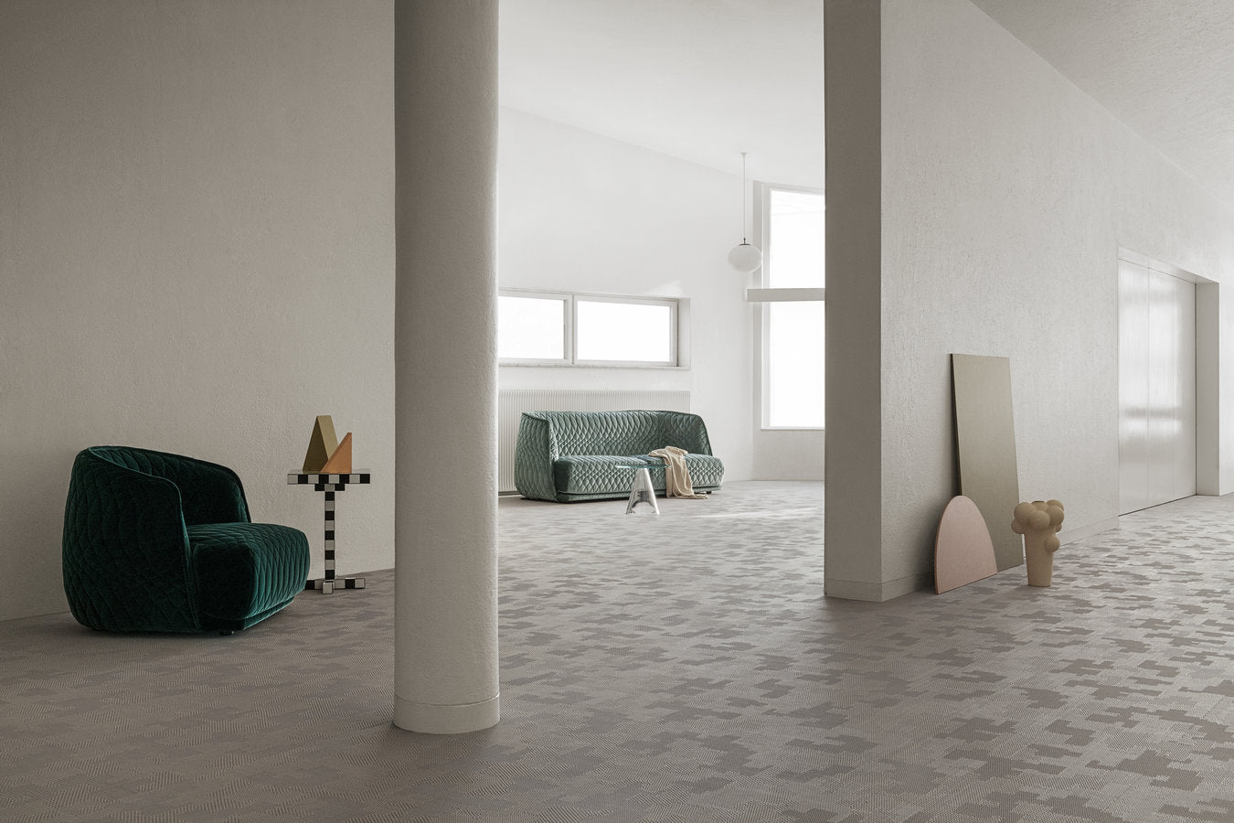 Bolon by Patricia Urquiola Light Sashiko Flooring Rolls Online in the UK – Free Delivery