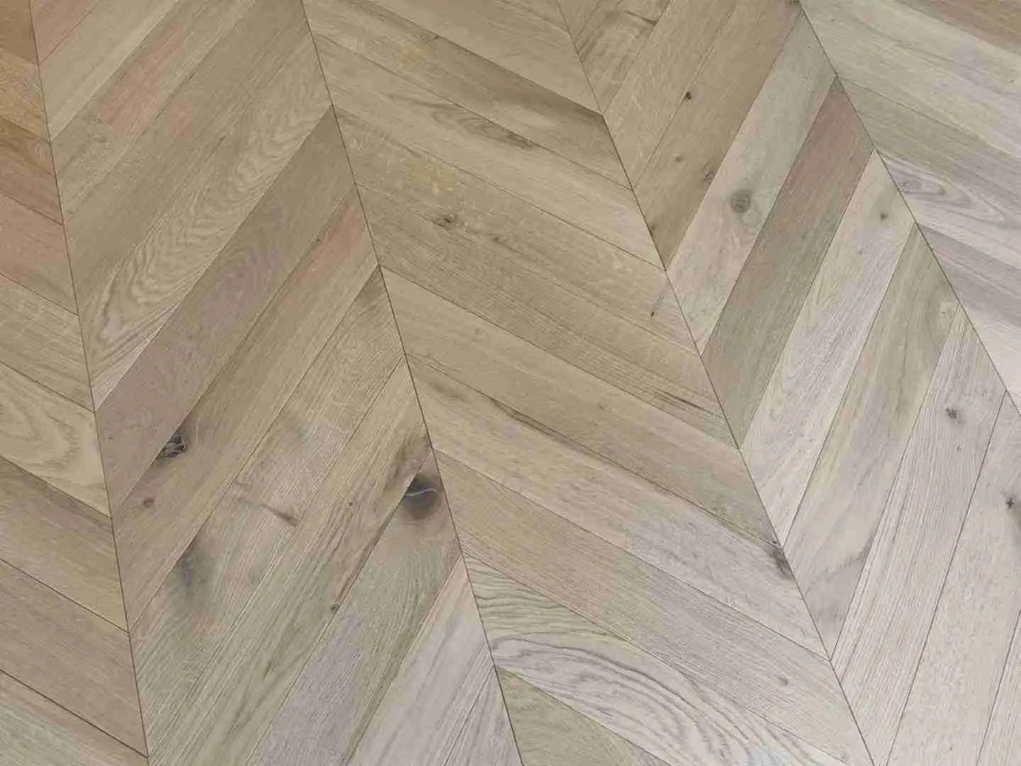 Fenston Carter Wood Flooring Chevron Natural Oak Matt Lacquered Flooring
