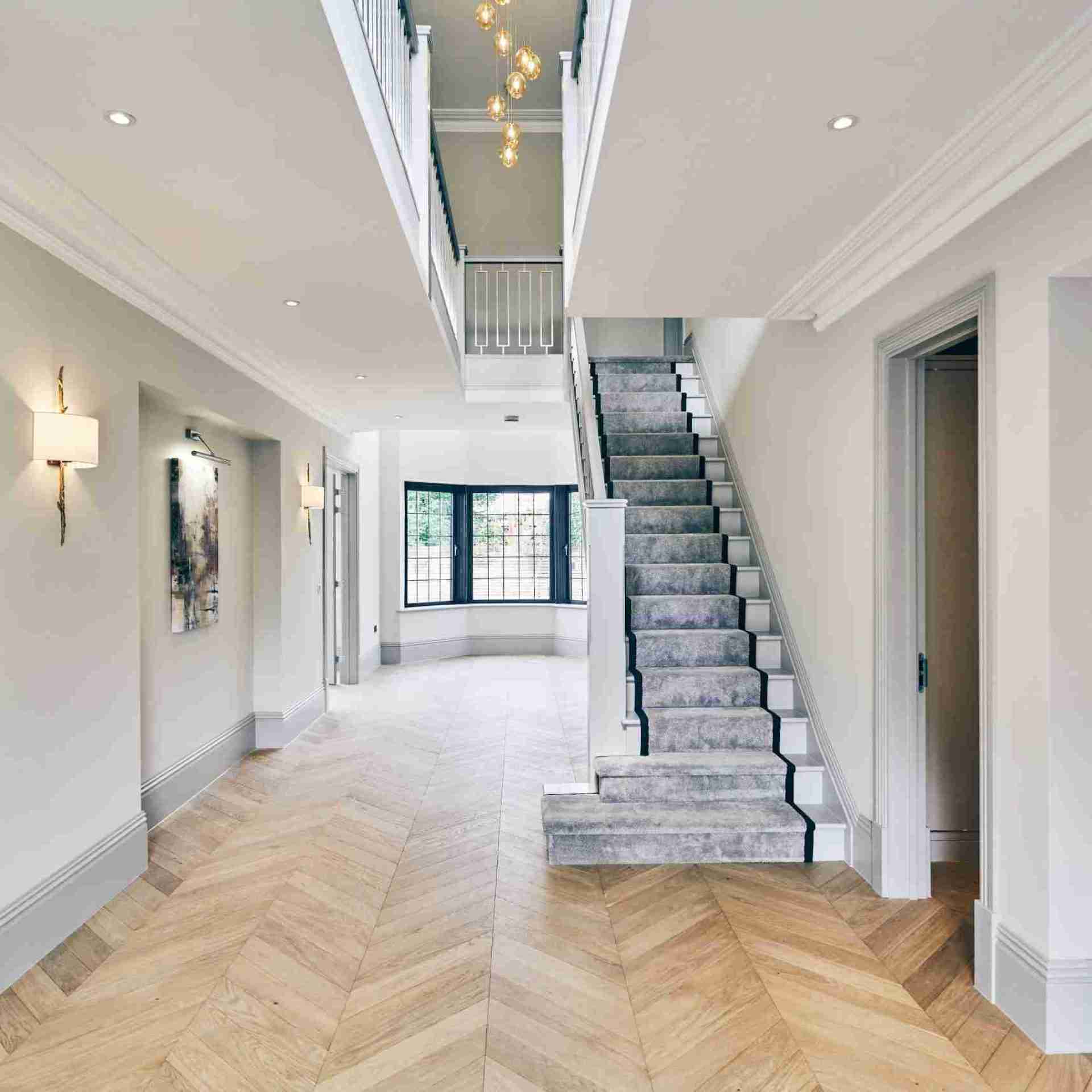Fenston Carter Chevron Prime Unfinished Oak Wood Flooring