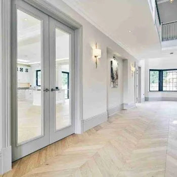 Fenston Carter Chevron Prime Unfinished Oak Wood Flooring