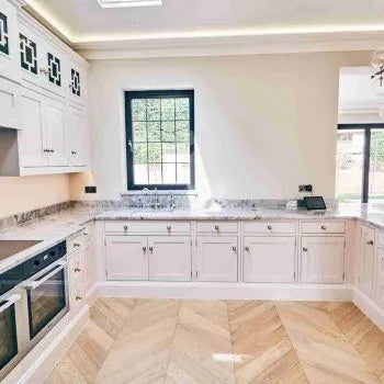 Fenston Carter Chevron Prime Unfinished Oak Wood Flooring