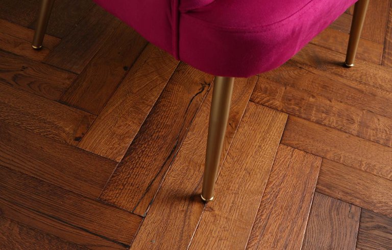 Ted Todd Crafted Textures Wood Flooring - Dunham Narrow Herringbone