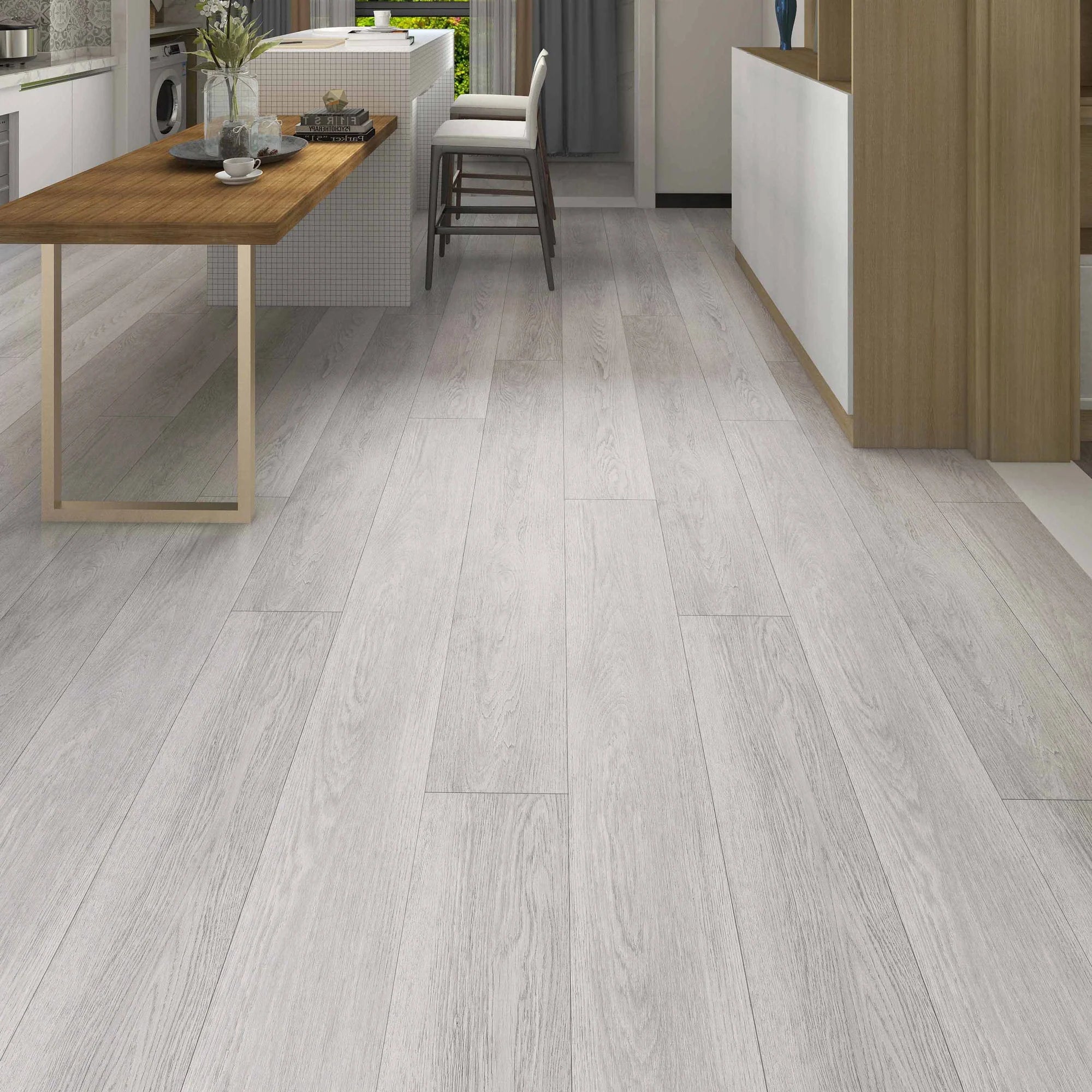 Plusfloor Luxury Click Lock Vinyl Flooring Elements Nickel Oak Plank