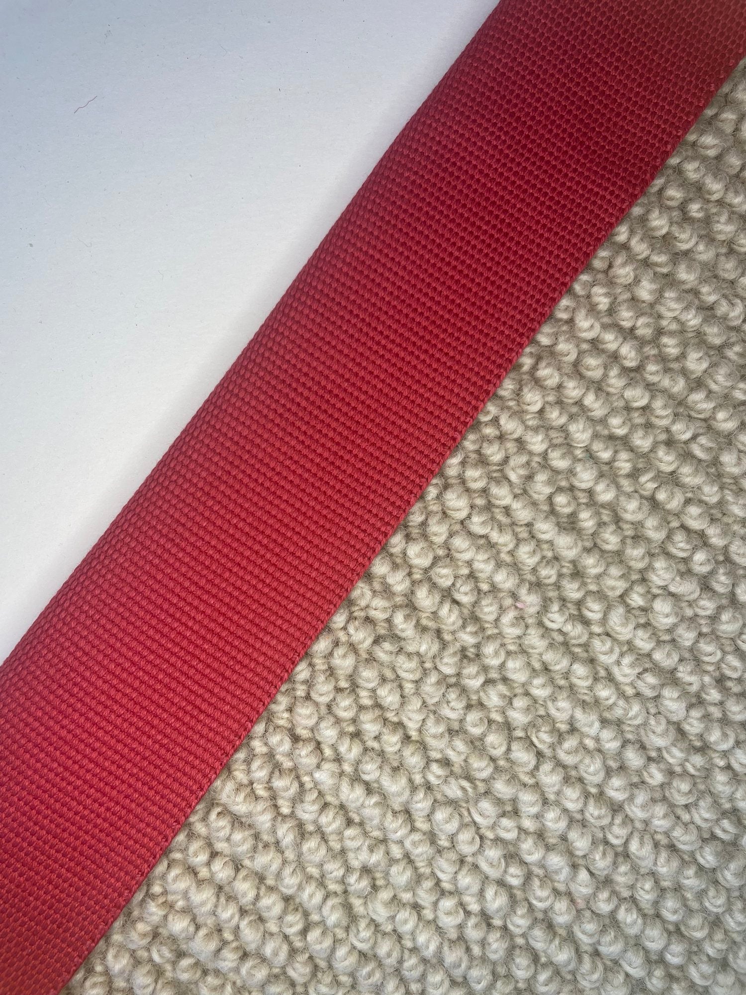 Carpet Edging Plain Border Plain Weave Fire Whirl border tape onto carpet