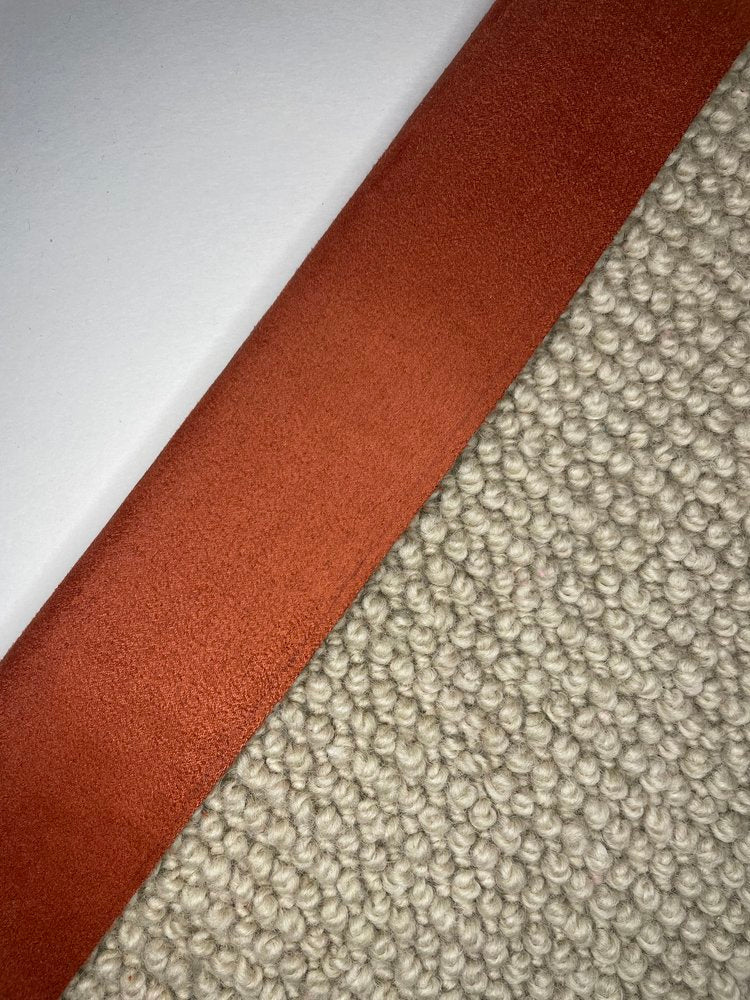 Carpet Edging Faux Suede Border Gold Flame border tape onto carpet