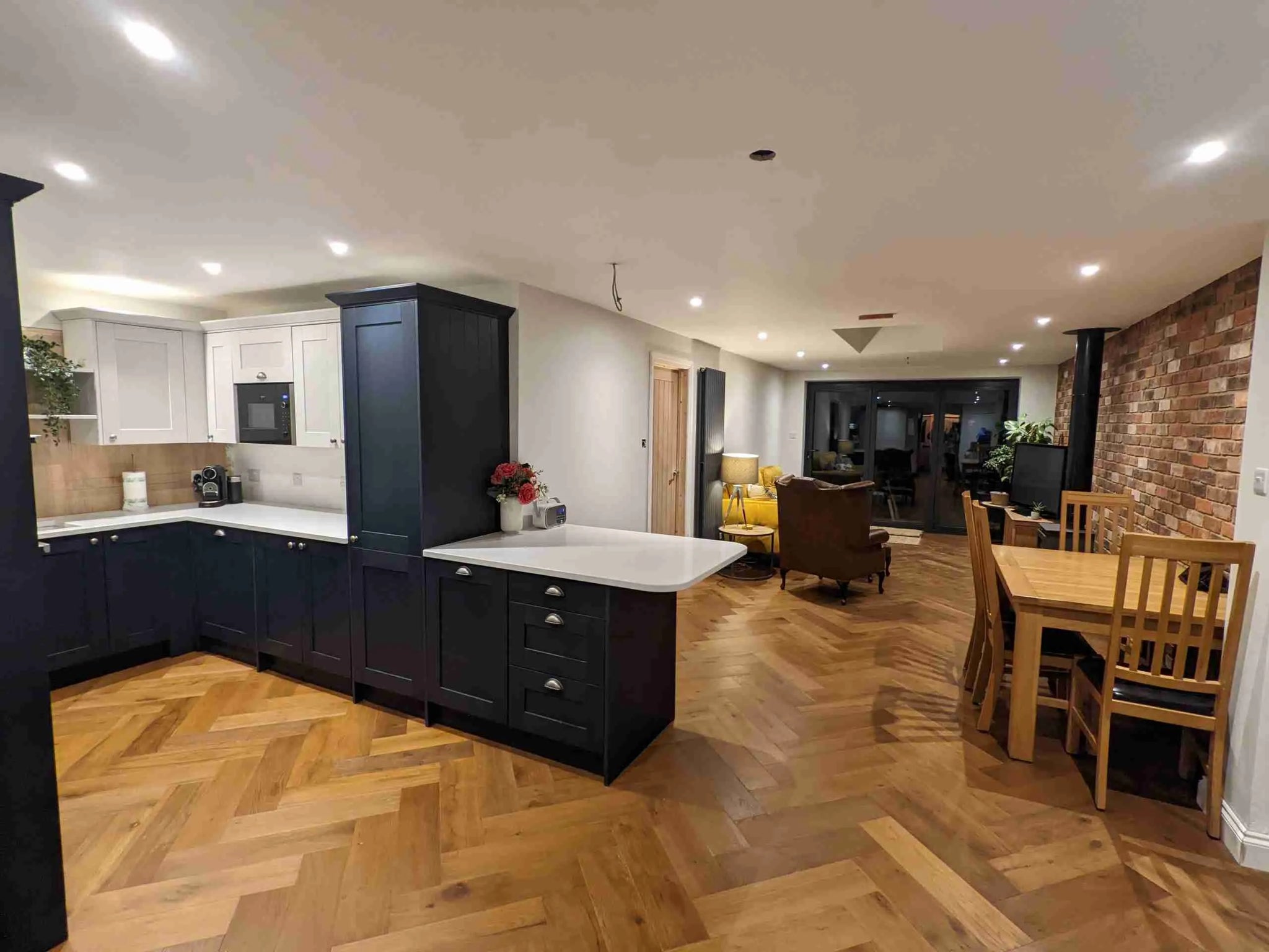 Fenston Carter Wood Flooring Natural Oak Herringbone Brushed & Oiled Flooring