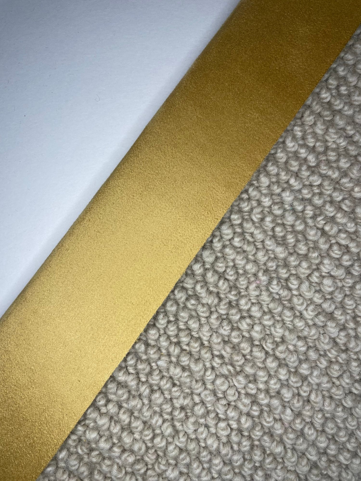 Carpet Edging Faux Suede Border Honey Yellow border tape onto carpet