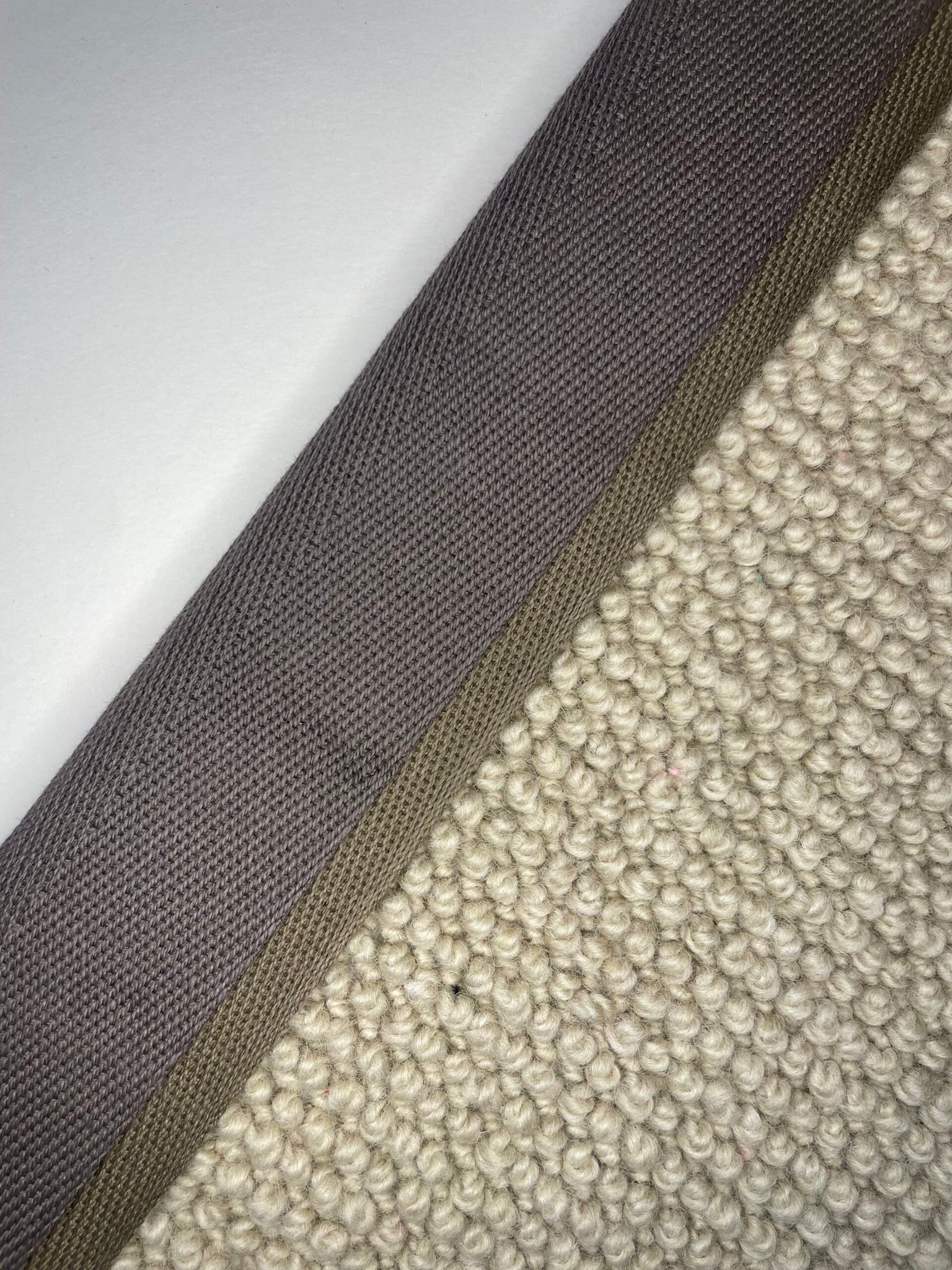 Carpet Edging Double Border Iron Gate and Shiitake border tape onto carpet