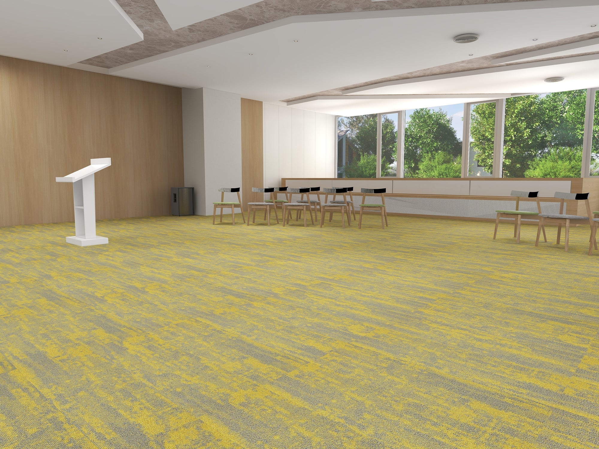 Plusfloor Kaleido Kiruna carpet tiles for offices 100% Nylon