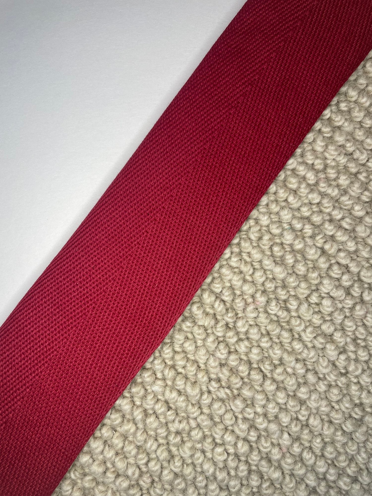 Carpet Edging Herringbone Borders Karanda Red border tape onto carpet