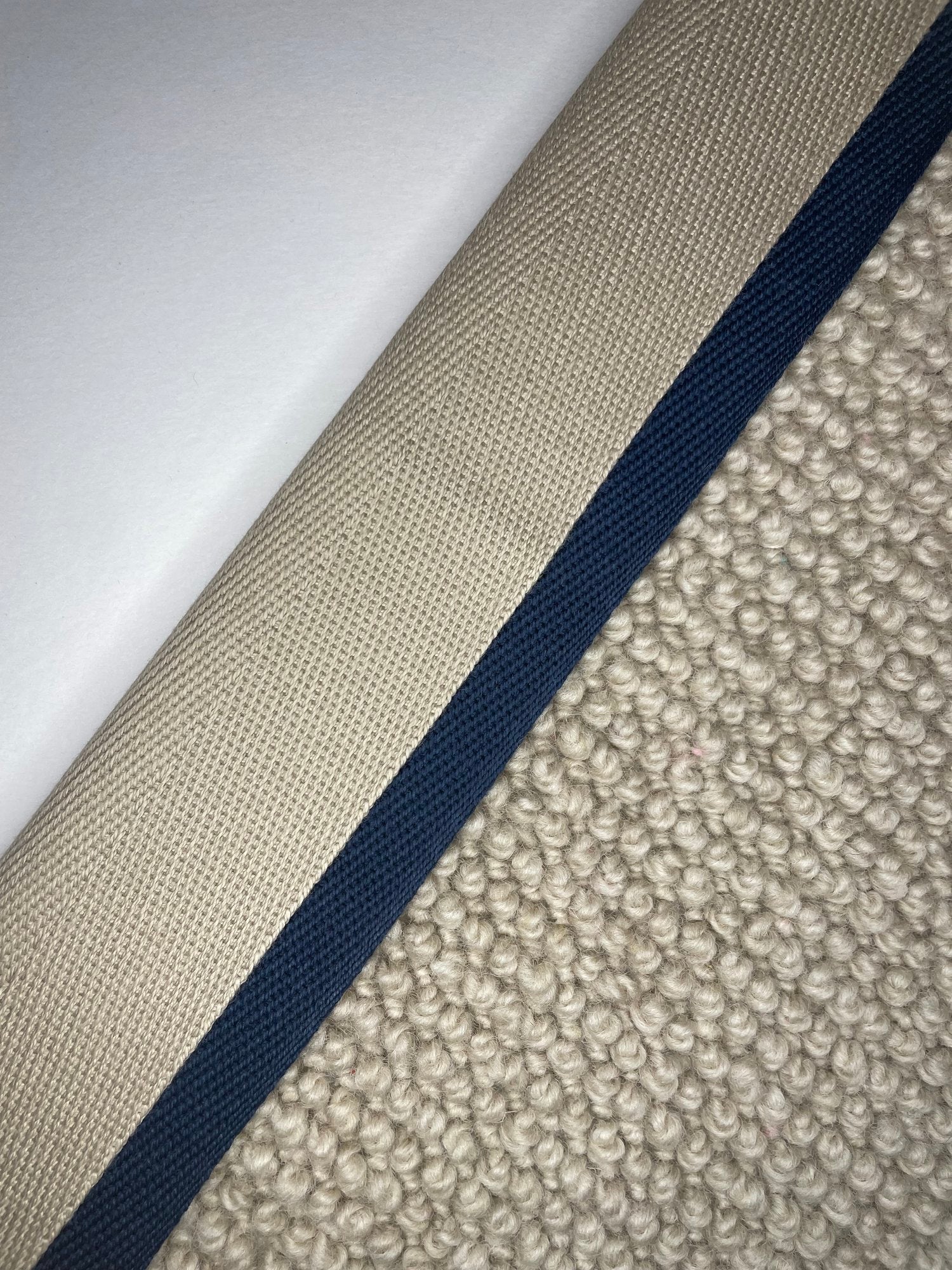 Carpet Edging Double Border Nomad And Pageant Blue border tape onto carpet