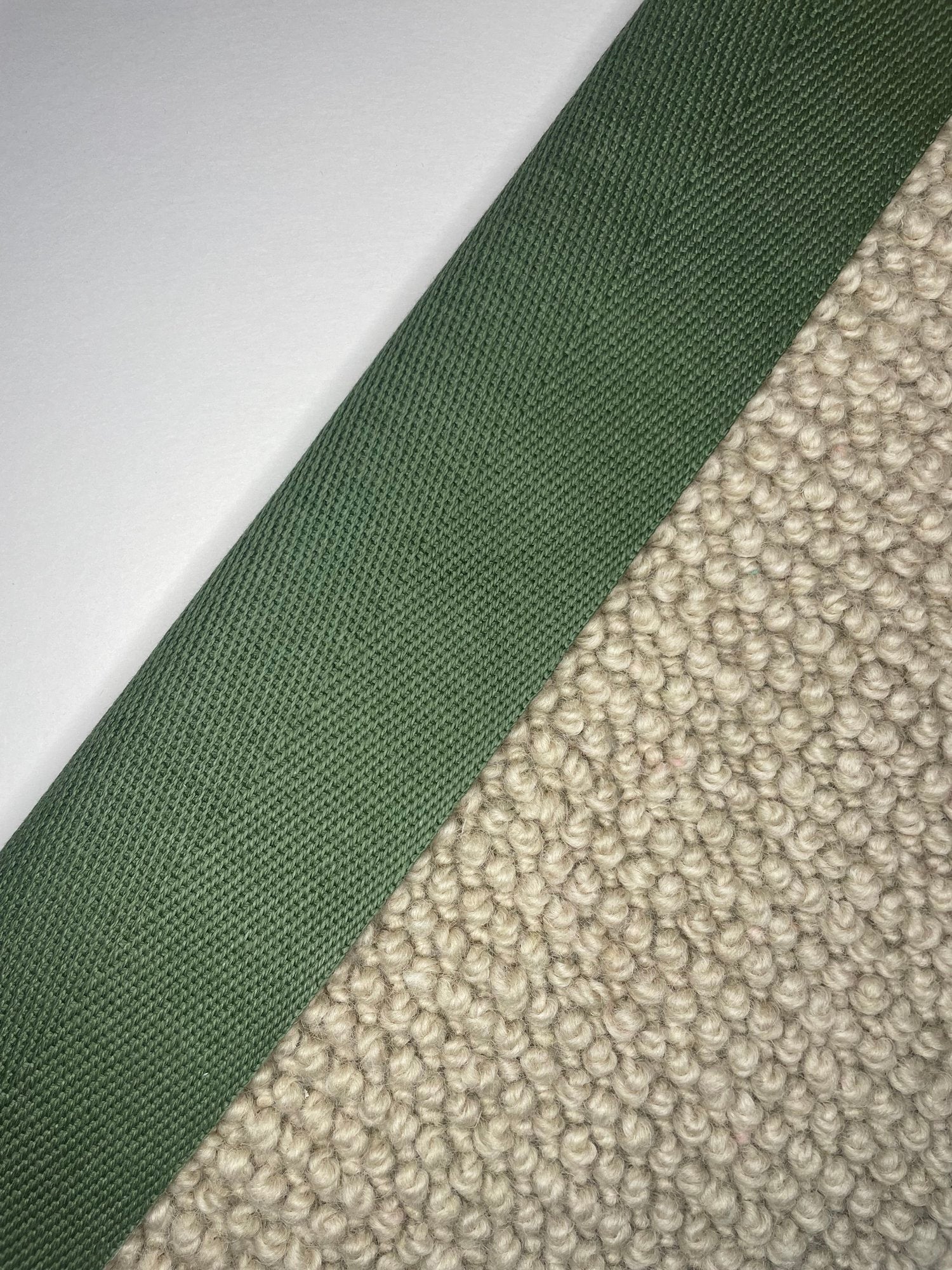 Carpet Edging Herringbone Borders Olivine border tape onto carpet