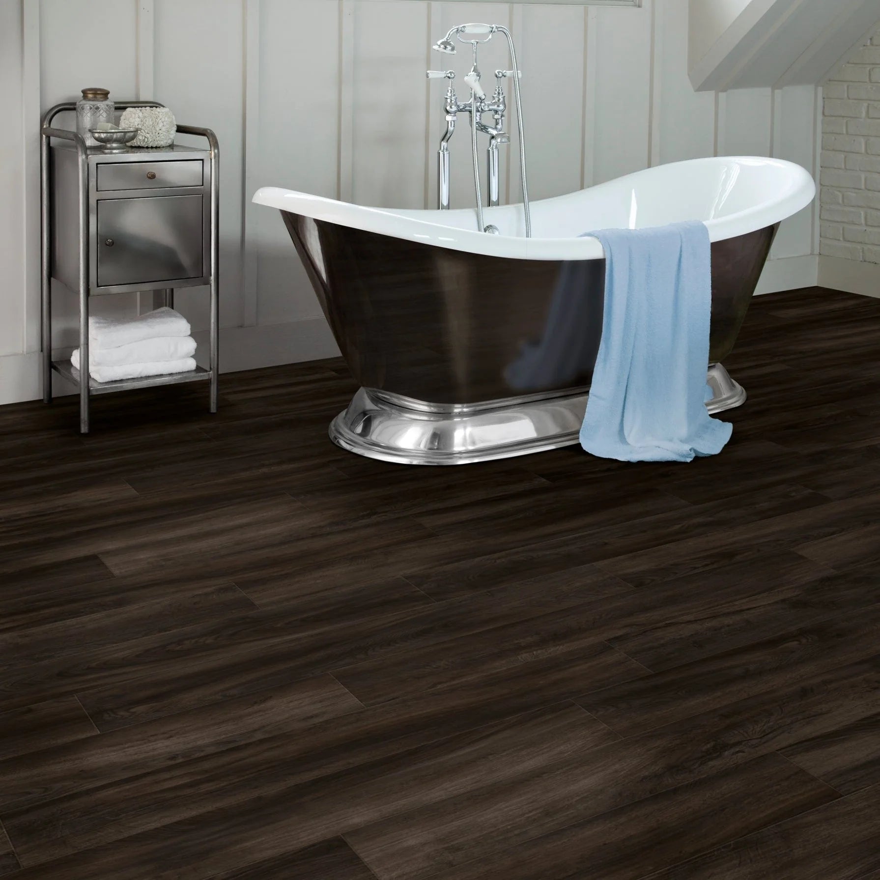 Plusfloor Luxury Glue Down Vinyl Flooring Formation Plank Pitted Magma