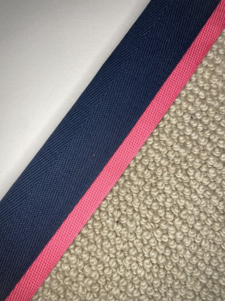 Carpet Edging Double Border Pageant Blue And Hot Pink border tape onto carpet