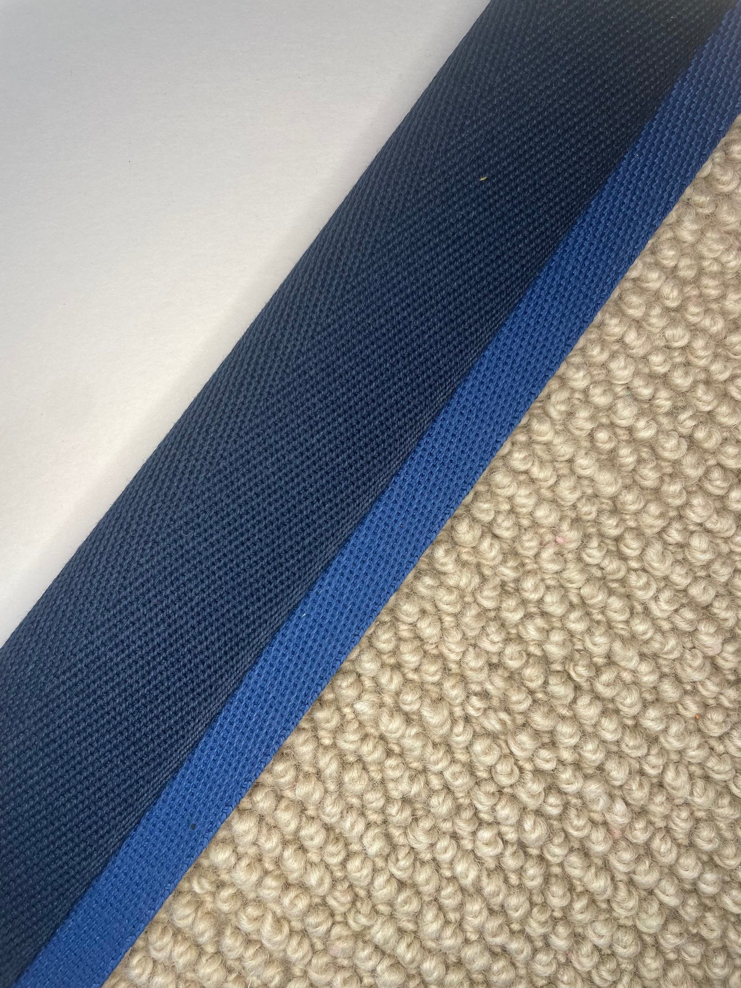 Carpet Edging Double Border Pageant Blue And Set Sail border tape onto carpet