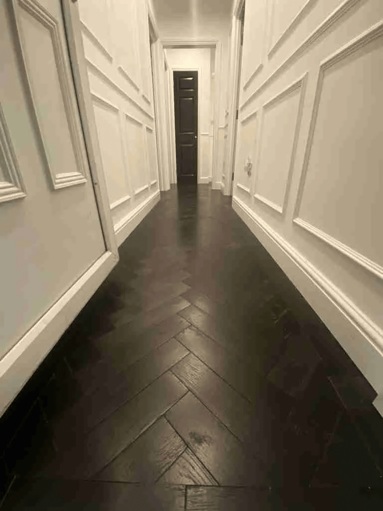 Fenston Carter Wood Flooring Parquet Lunar Black Oak Brushed &amp; UV Oiled Flooring