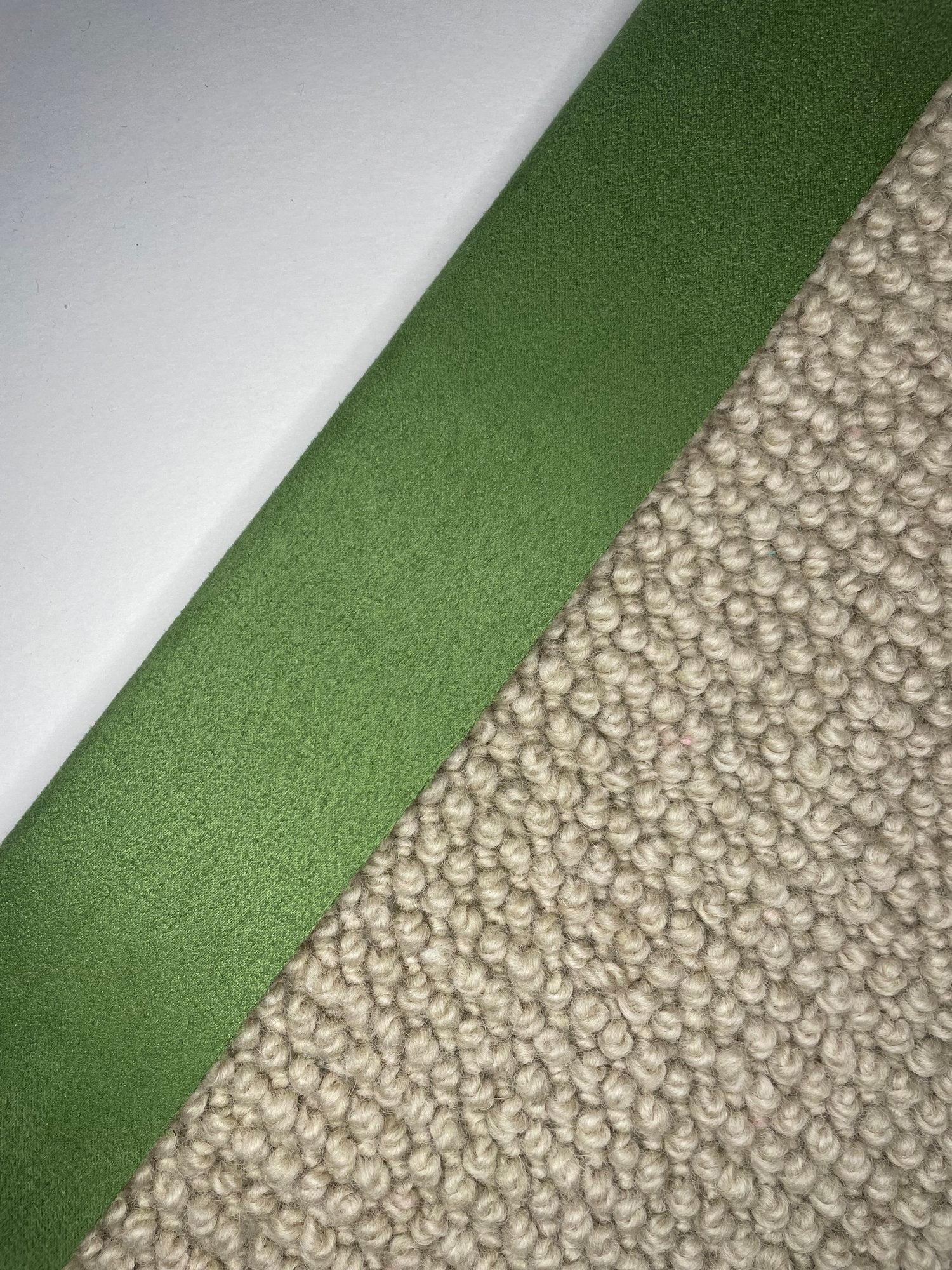 Carpet Edging Faux Suede Border Piquant green border tape onto carpet