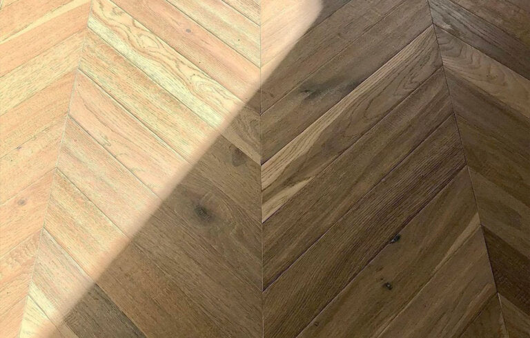 Ted Todd Warehouse Engineered Wood Flooring - Raw Cotton Chevron