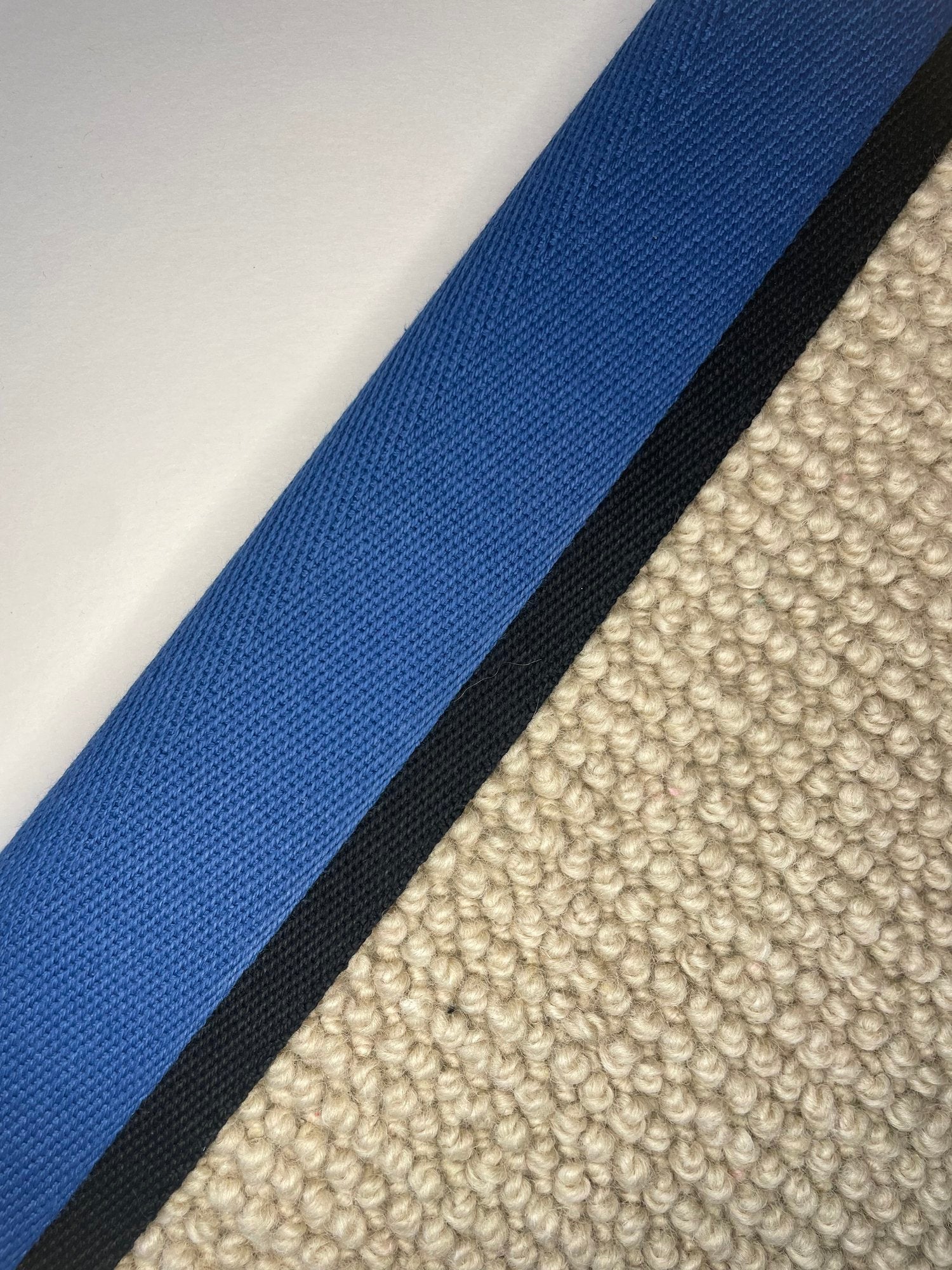 Carpet Edging Double Border Set Sail And Black border tape onto carpet