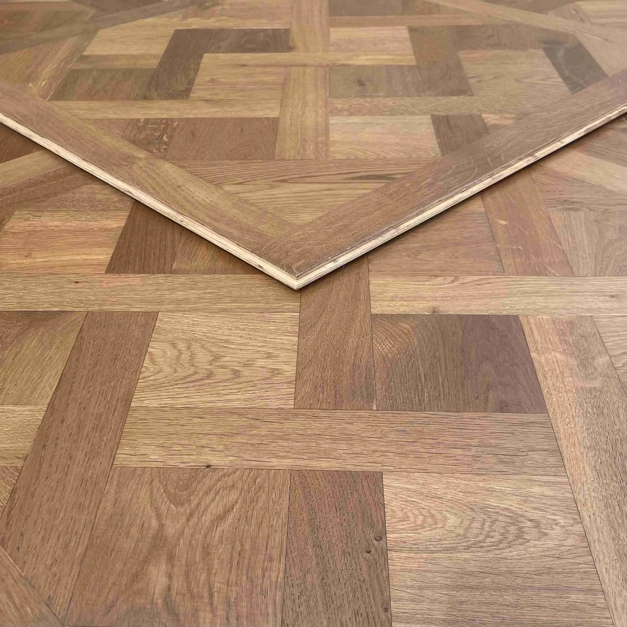 Fenston Carter Wood Flooring Versailles Smoked Oak Floor Panel Brushed & Oiled