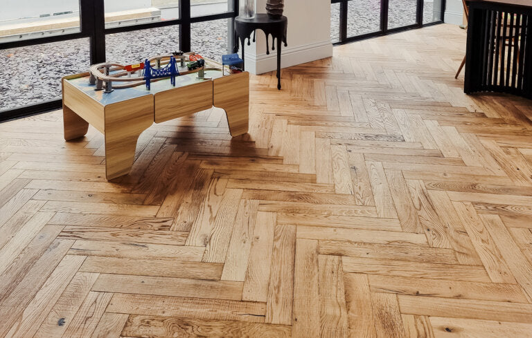 Ted Todd Crafted Textures Wood Flooring - Standen Narrow Herringbone