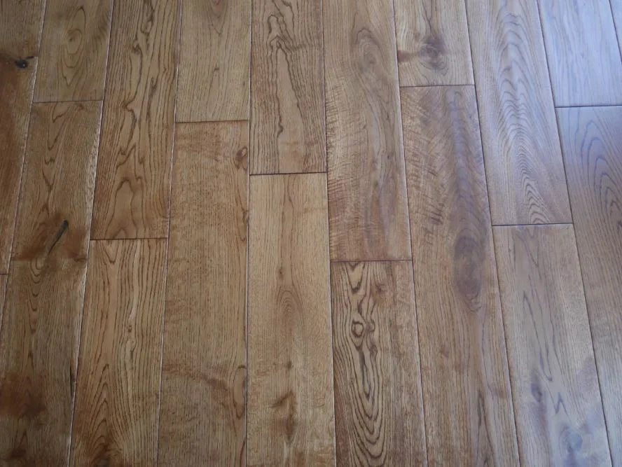 Fenston Carter Wood Flooring Solid Oak Golden Handscraped Matt Lacquered
