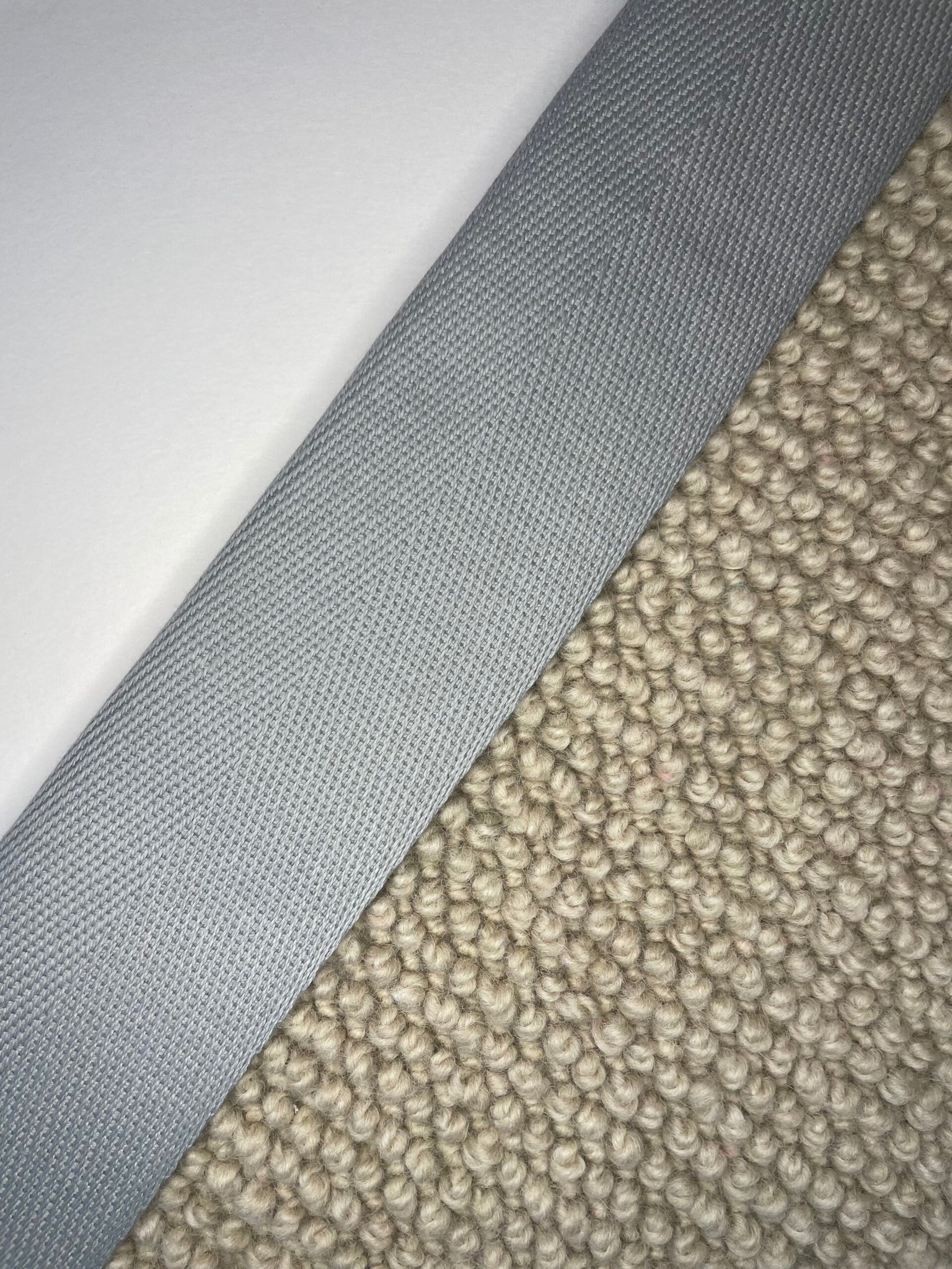 Carpet Edging Herringbone Borders Ultimate Gray border tape onto carpet