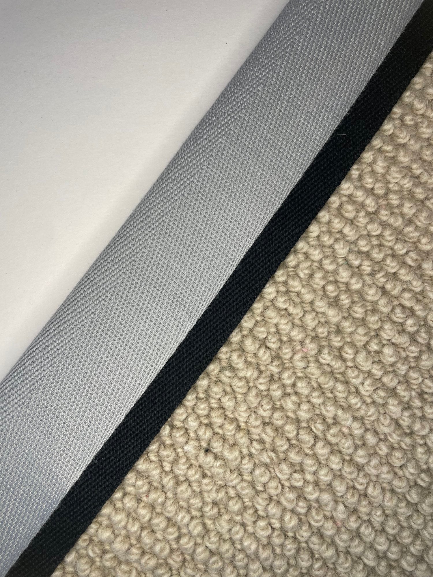 Carpet Edging Double Border Ulimate Gray And Black border tape onto carpet