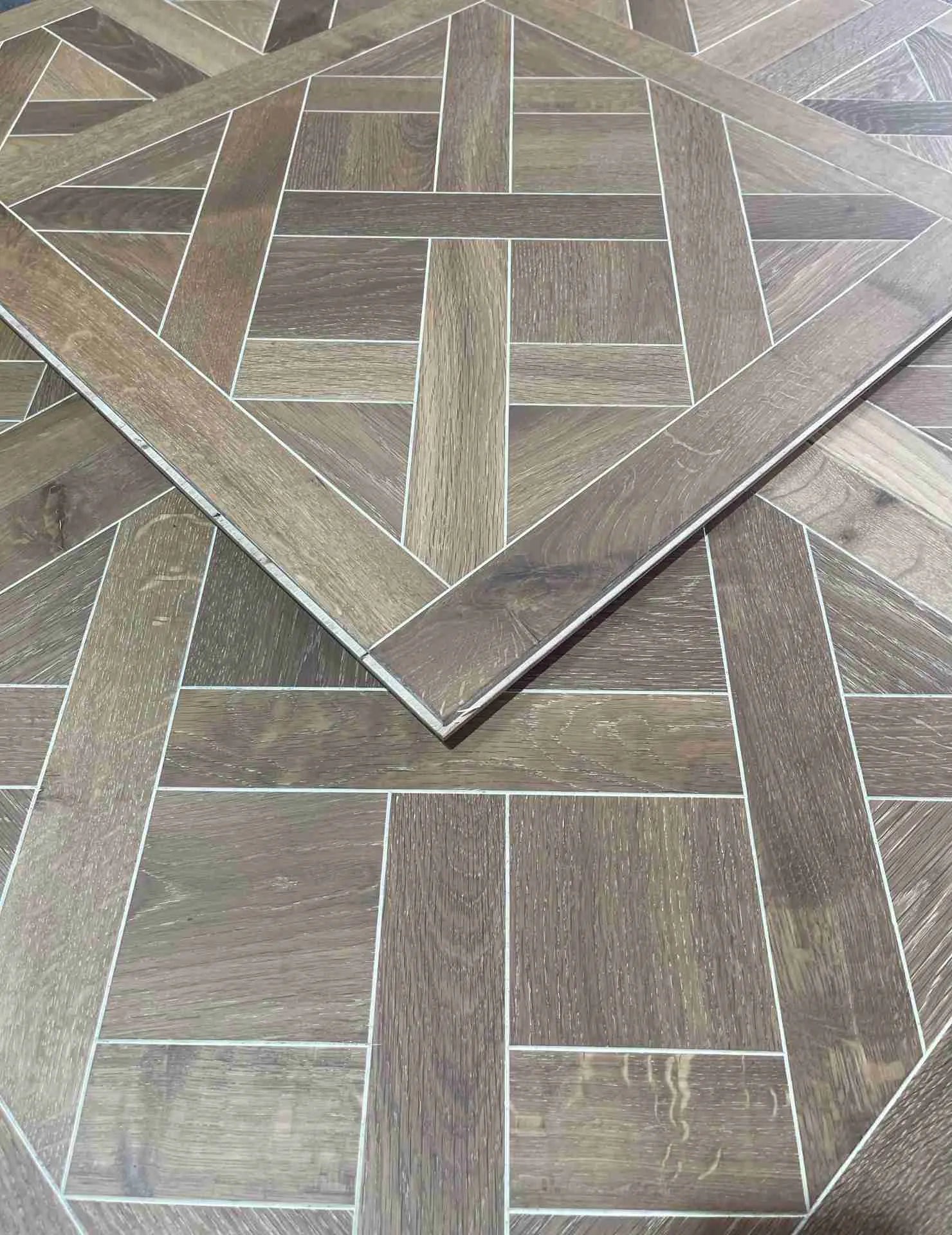 Fenston Carter Wood Flooring Versailles Smoked & White Oak Floor Panel Brushed & Oiled