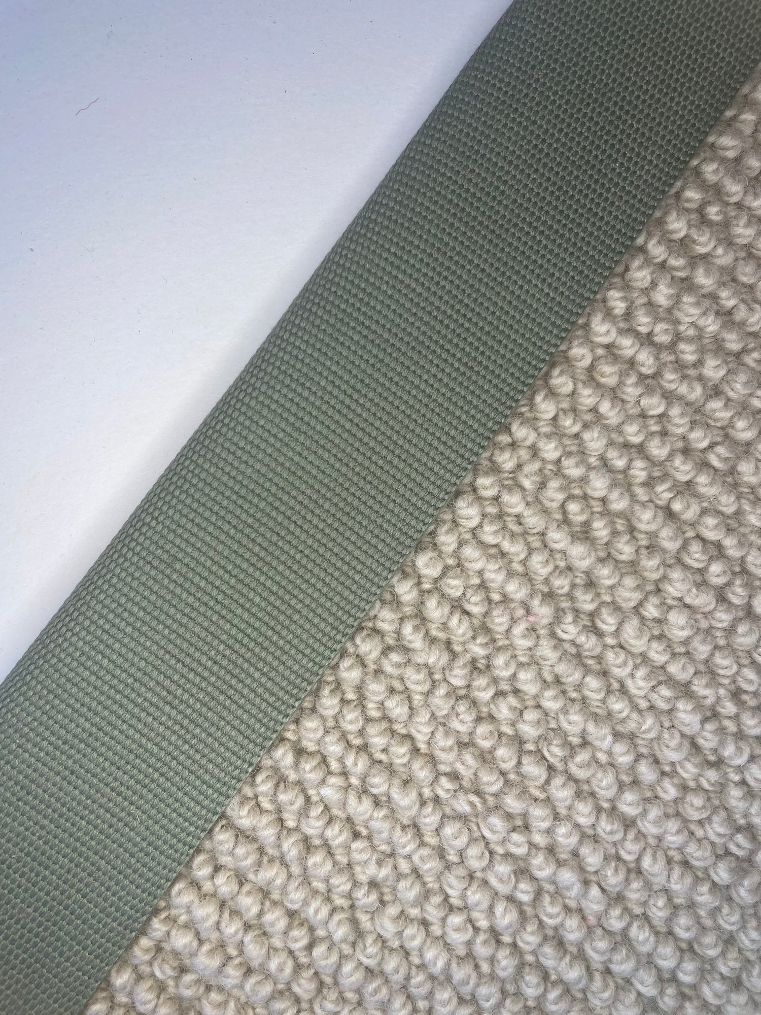 Carpet Edging Plain Border Plain Weave Vetvier border tape onto carpet