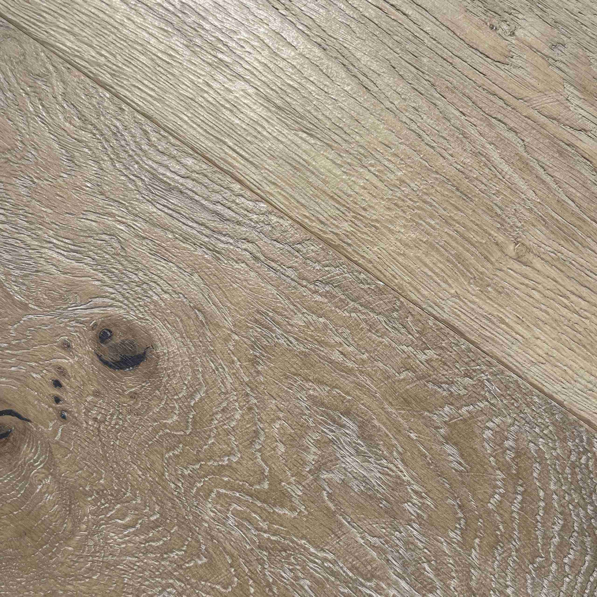 Fenston Carter Cotton White Vintage Oak Distressed Hard Wax Oiled Flooring