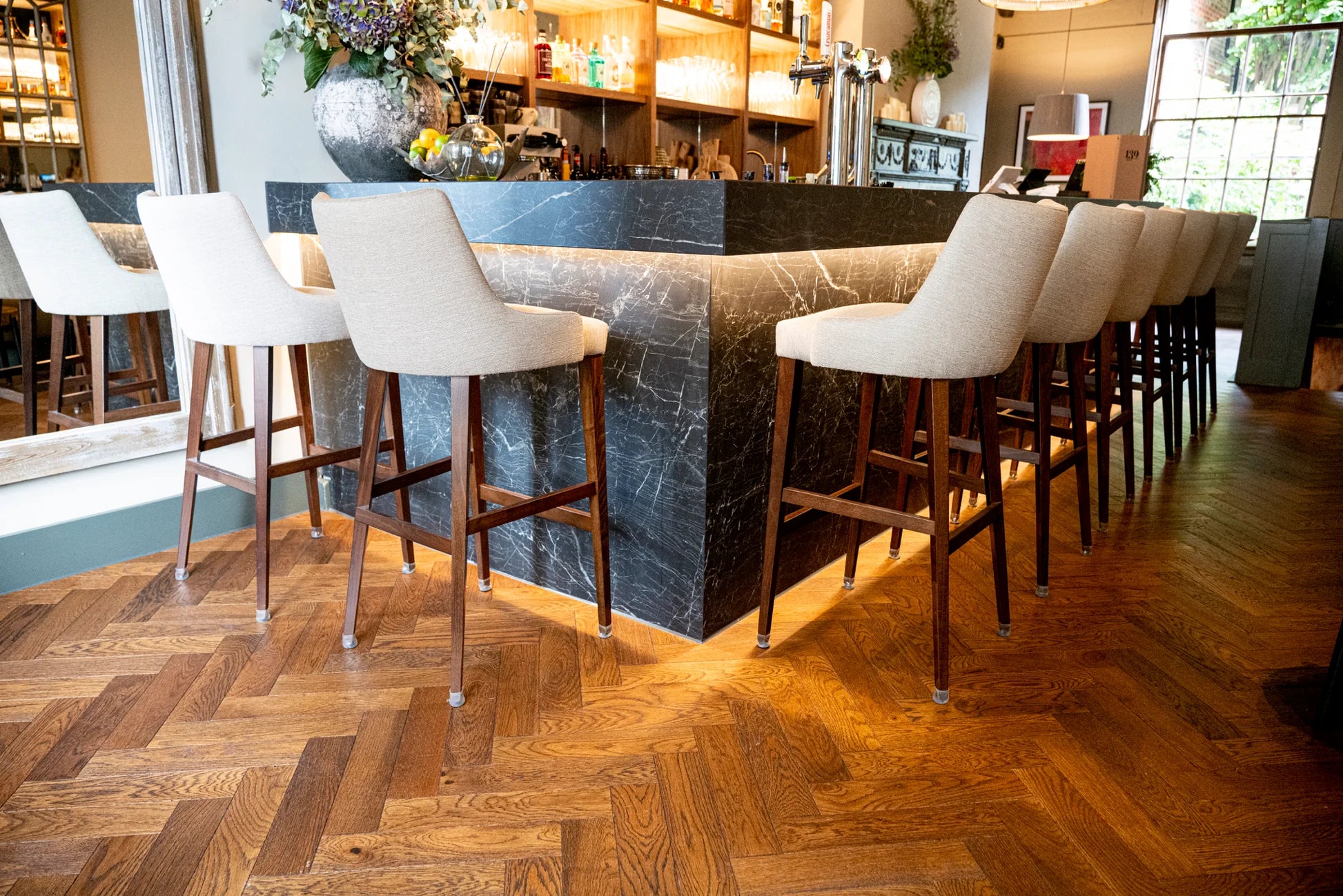 ZB206 Tannery Brown - Herringbone Flooring Floor From V4