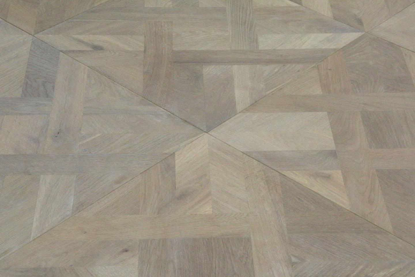 Maxzara PD416 Smoked,White Oiled Parquet Panel Oak Flooring
